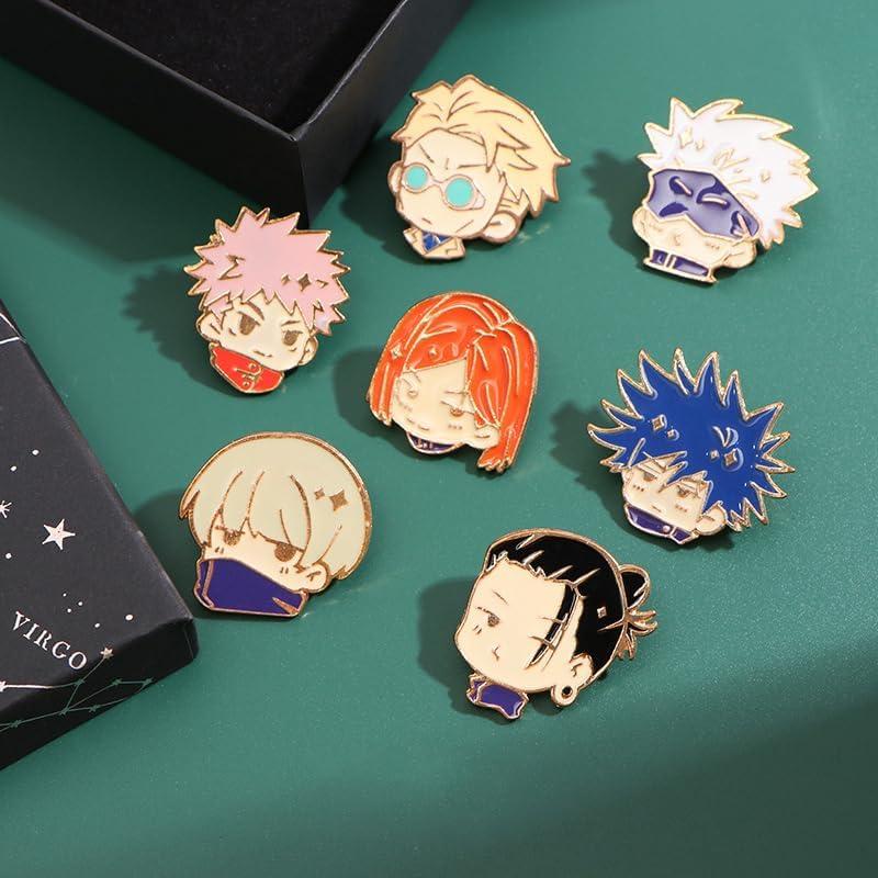 Pins Anime JJK 8PC VNYIGDJS Gojo Yuji Megumi Kento