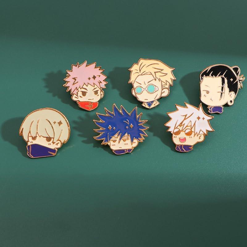 Pins Anime JJK 8PC VNYIGDJS Gojo Yuji Megumi Kento