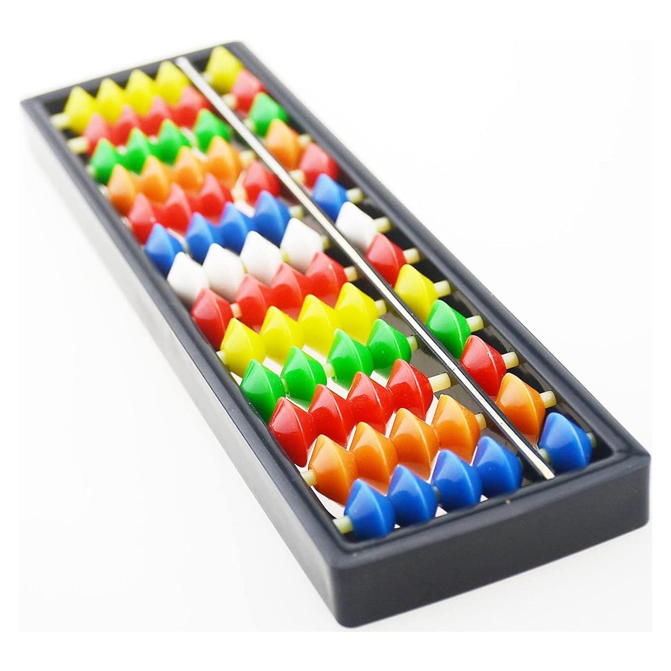 Ábaco Soroban CCHW 13 columnas plástico colorido para niños