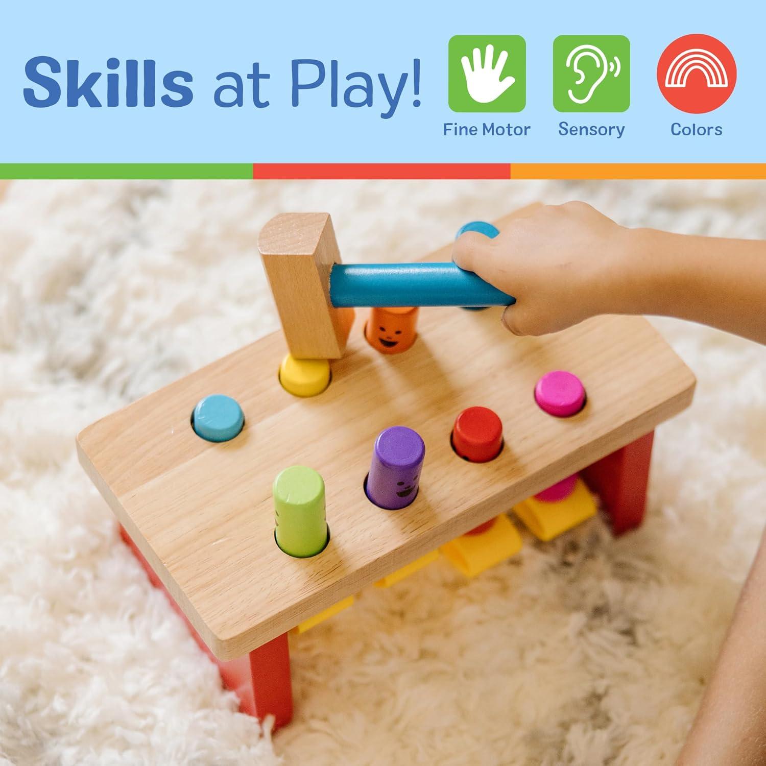 Banco de Golpes Deluxe Melissa & Doug Juguete de Madera