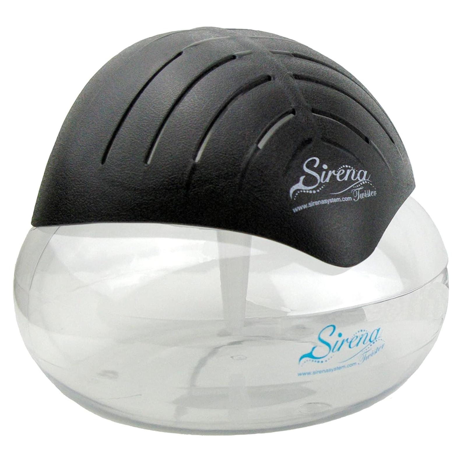 Purificador de Aire Sirena Twister Negro - Filtro de Agua y Aromaterapia