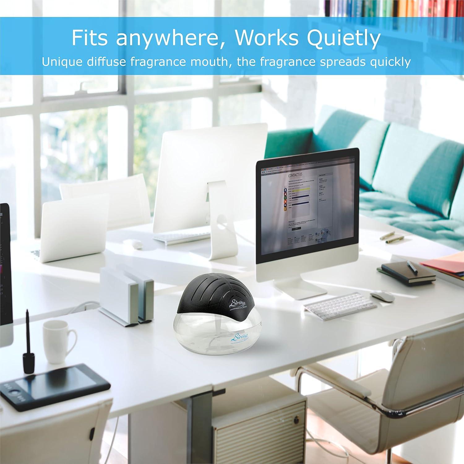 Purificador de Aire Sirena Twister Negro - Filtro de Agua y Aromaterapia