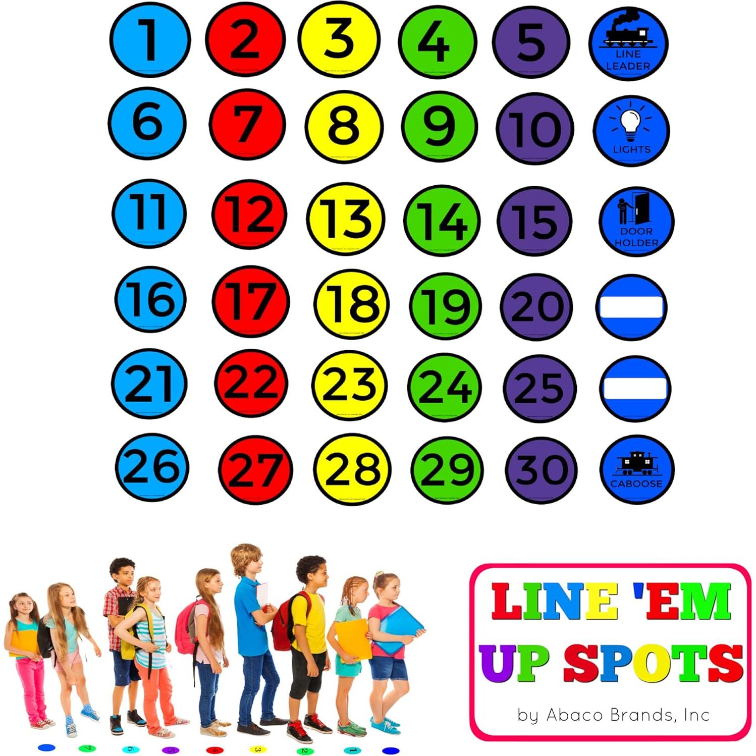 Puntos 'Em Up Abaco Brands | Calcomanías para Aula | Set 36