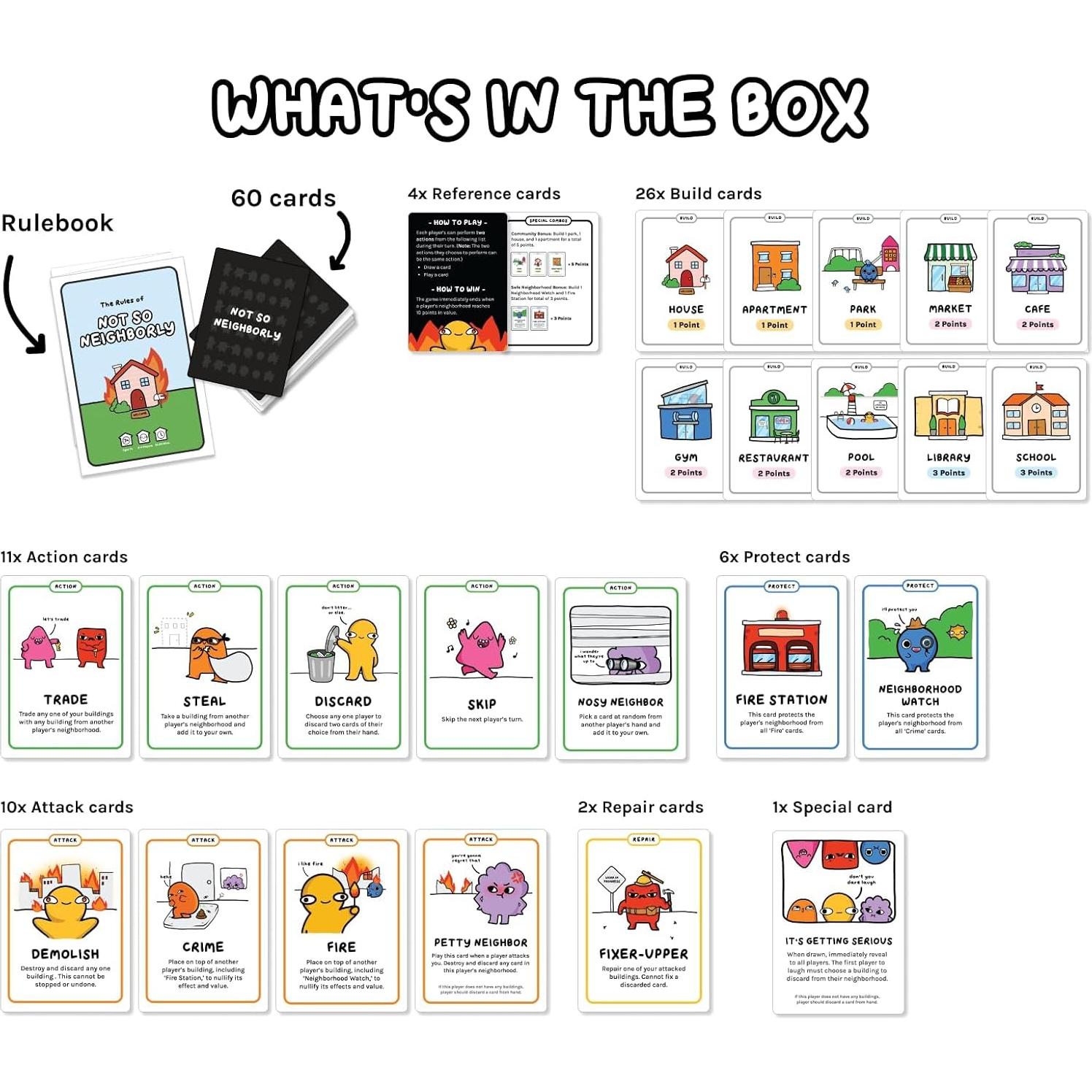 Juego de Cartas No Tan Amistoso - LongPack - Para 2-4 Jugadores