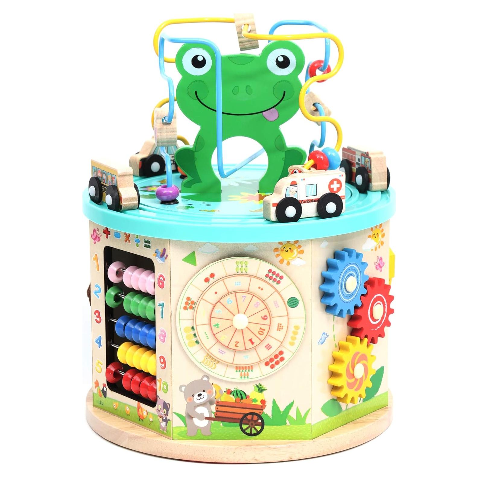 LAVIEVERT Juguete Educativo 10-en-1 de Madera para Niños