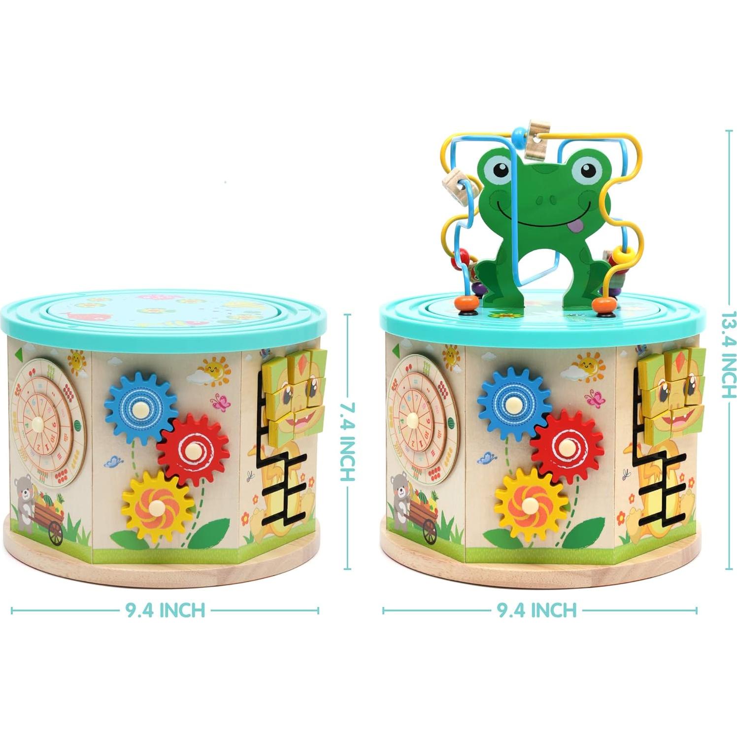 LAVIEVERT Juguete Educativo 10-en-1 de Madera para Niños