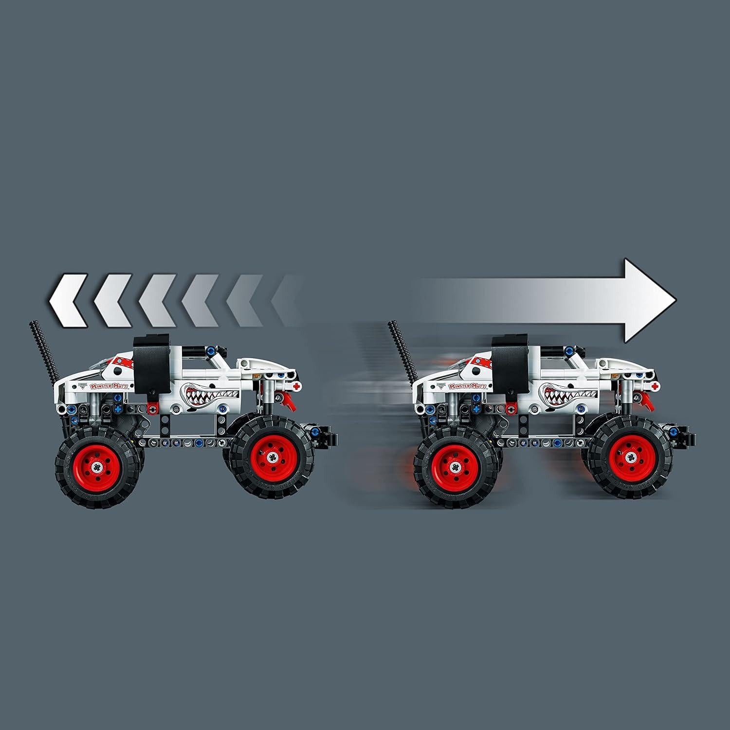LEGO Technic Monster Jam Monster Mutt Dálmata 2 en 1 - Juguete 244 Piezas