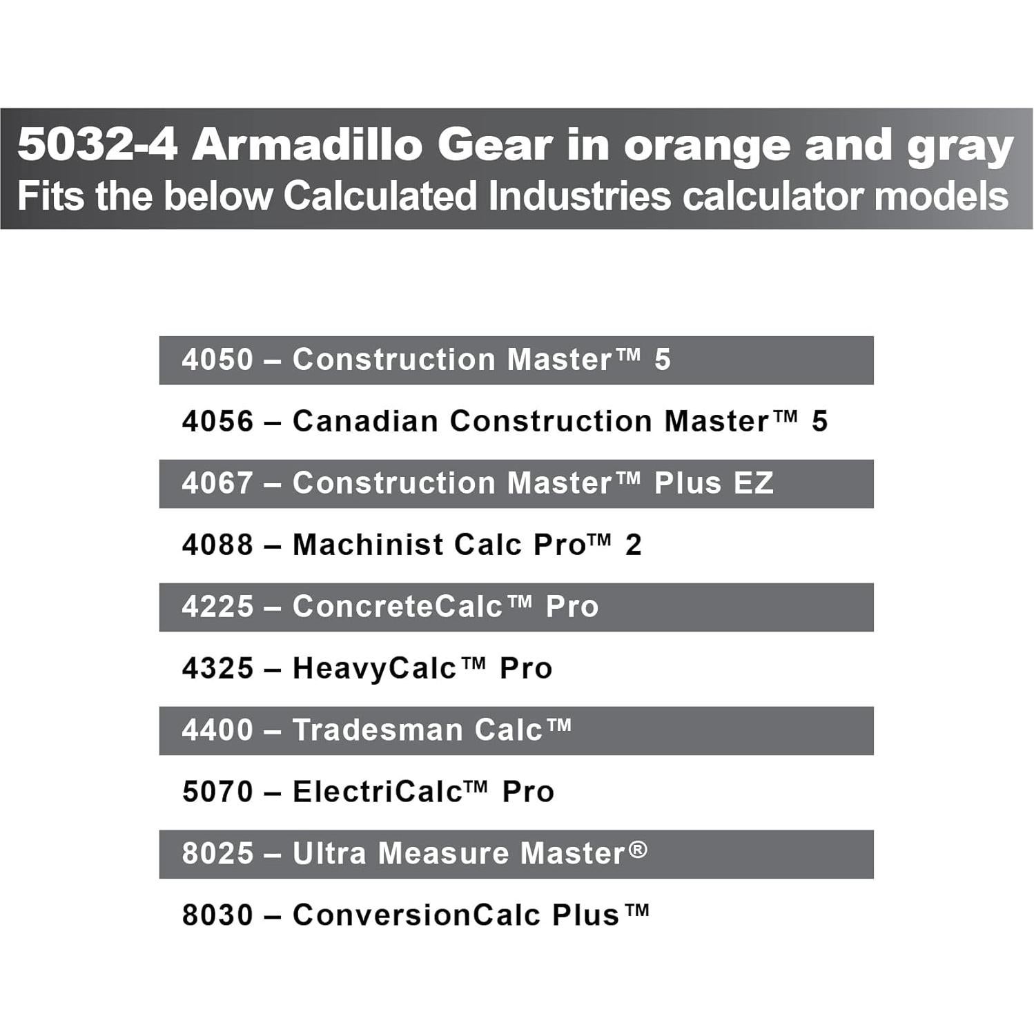 Funda Protectora Dura Calculadora Calculated Industries 5032-4 Naranja