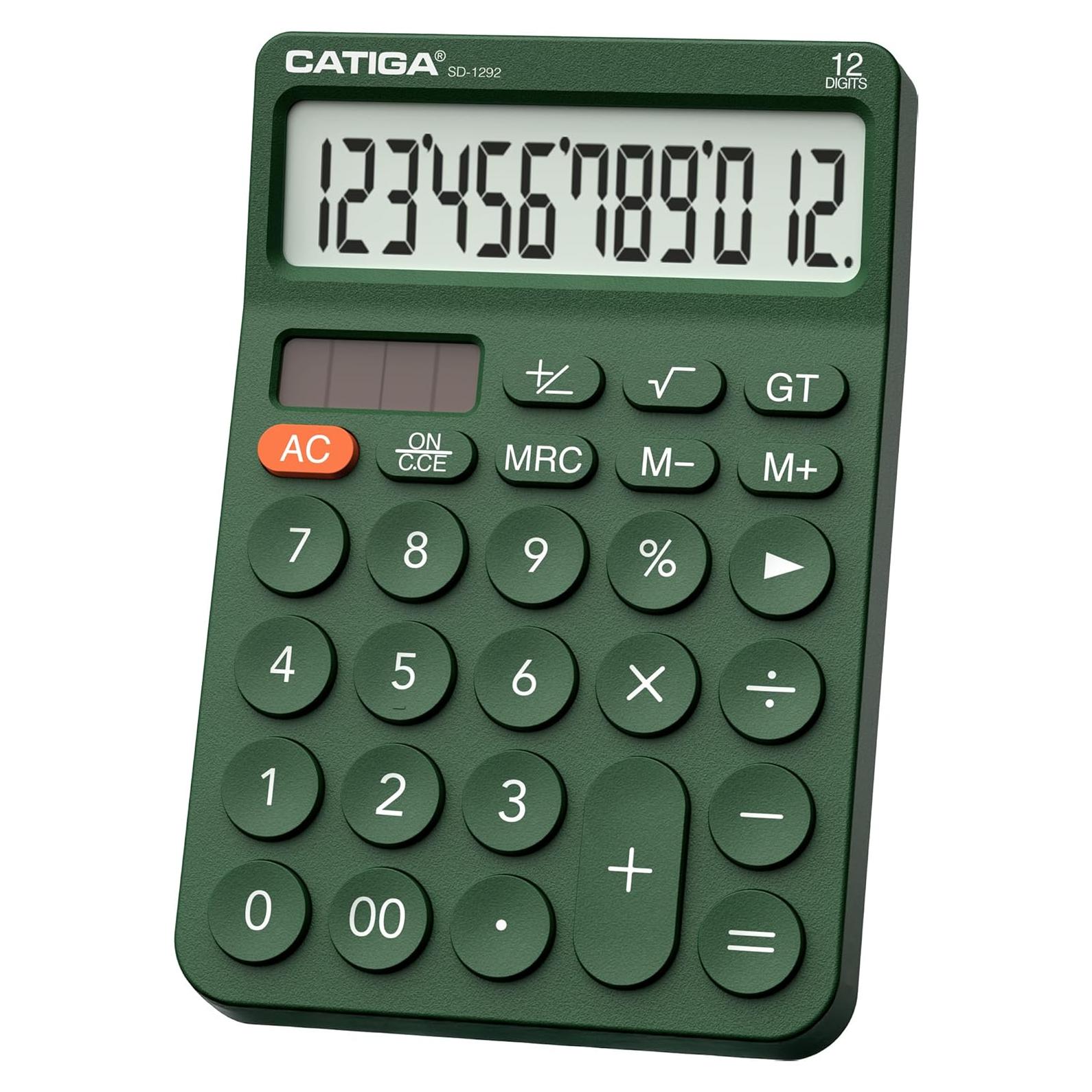 Calculadora de Escritorio CATIGA SD-1292 12 Dígitos Solar