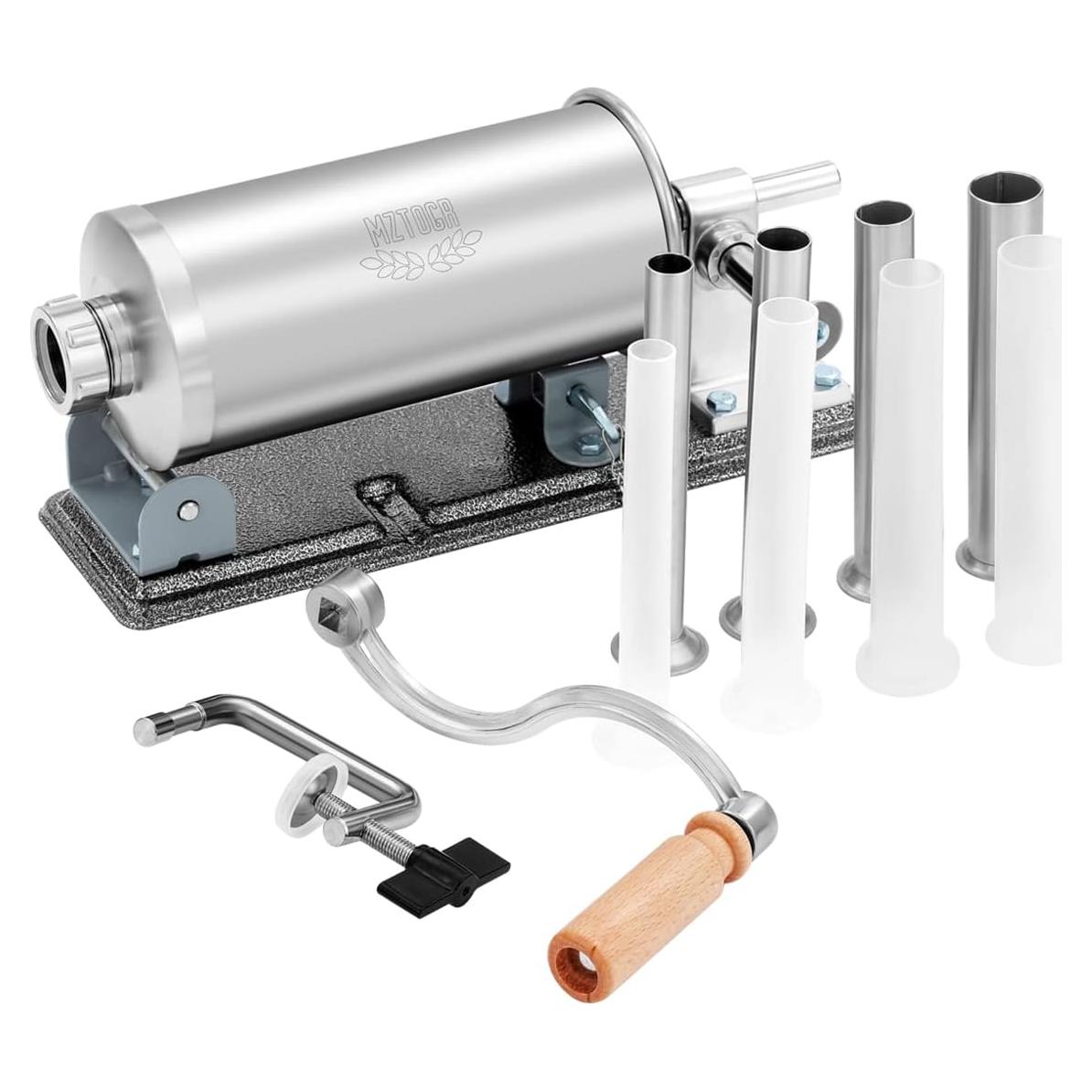 Rellenador de Salchichas Manual MZTOGR de Acero Inoxidable 1.13 kg