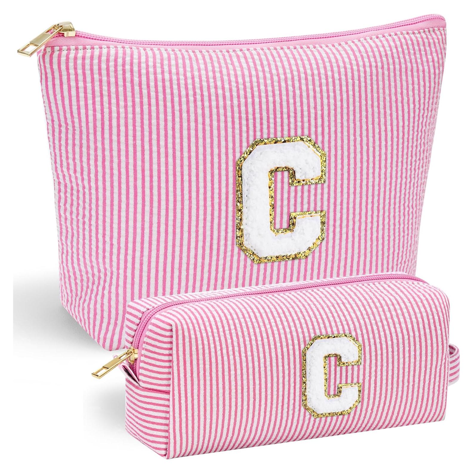 YOOLIFE Bolsa de Maquillaje Rosa Personalizada para Mujeres