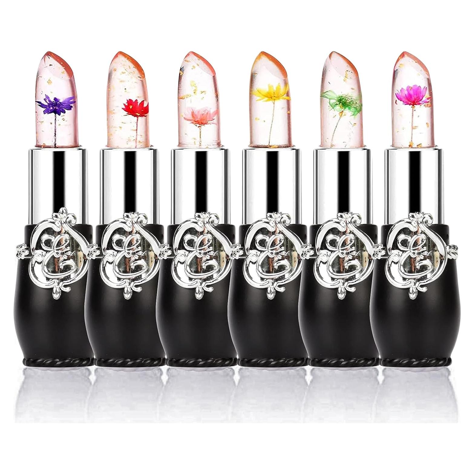 Bálsamo Labial de Gel Firstfly 6 Piezas Cambio de Color