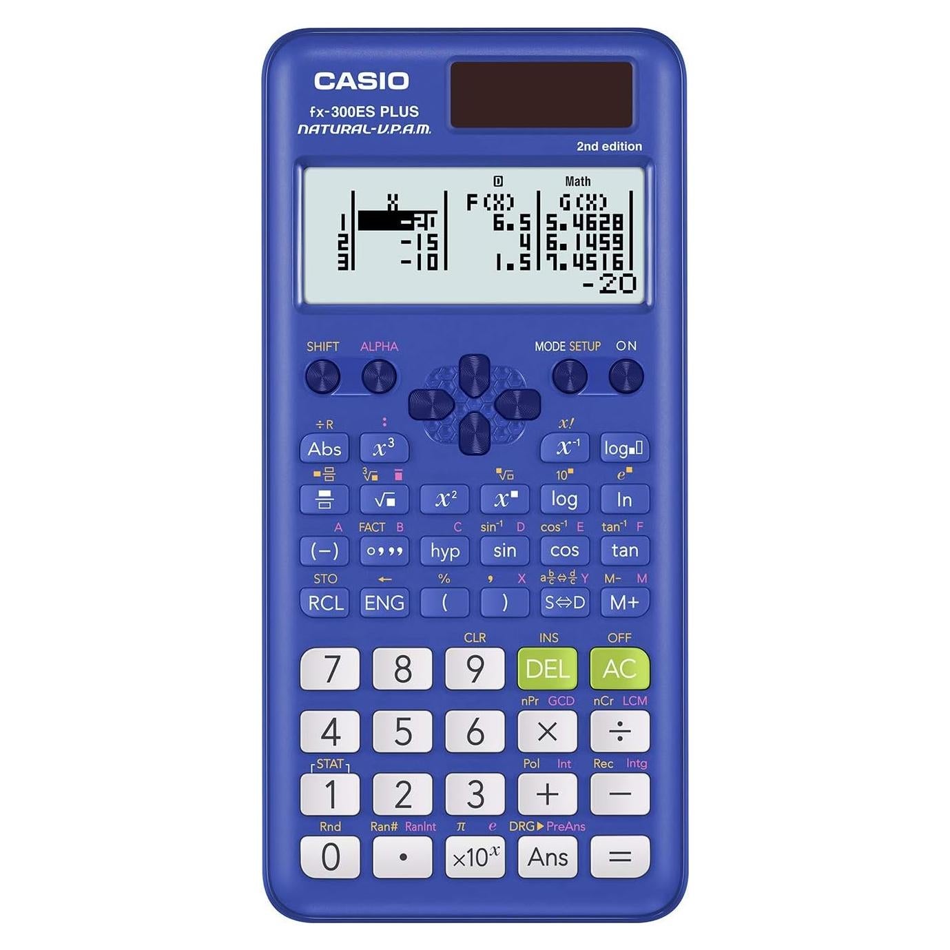 Calculadora Científica Casio fx-300ES Plus - 262 Funciones, Pantalla Natural