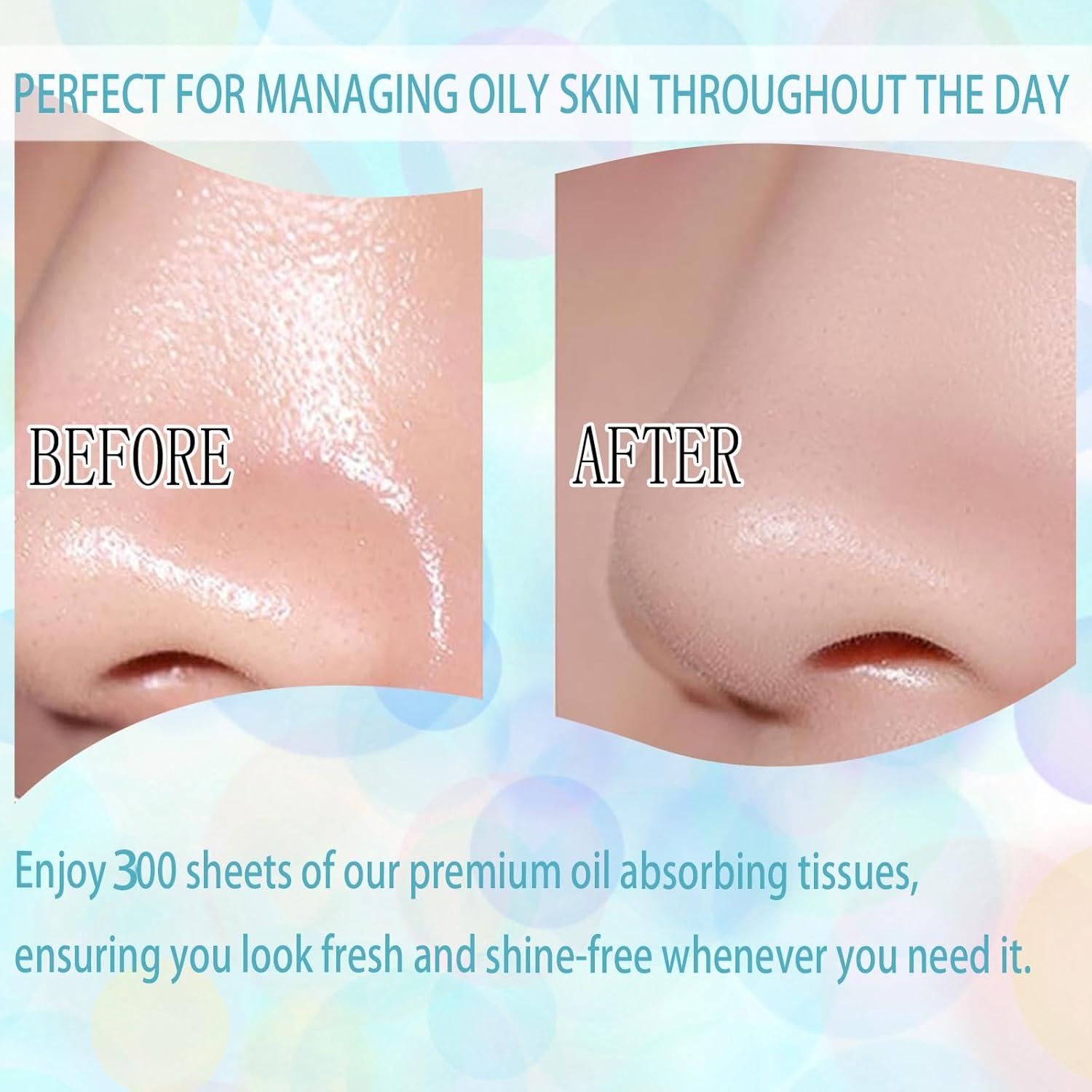 Hojas Absorbentes de Aceite Benepoint 300 Pcs para Piel Grasa