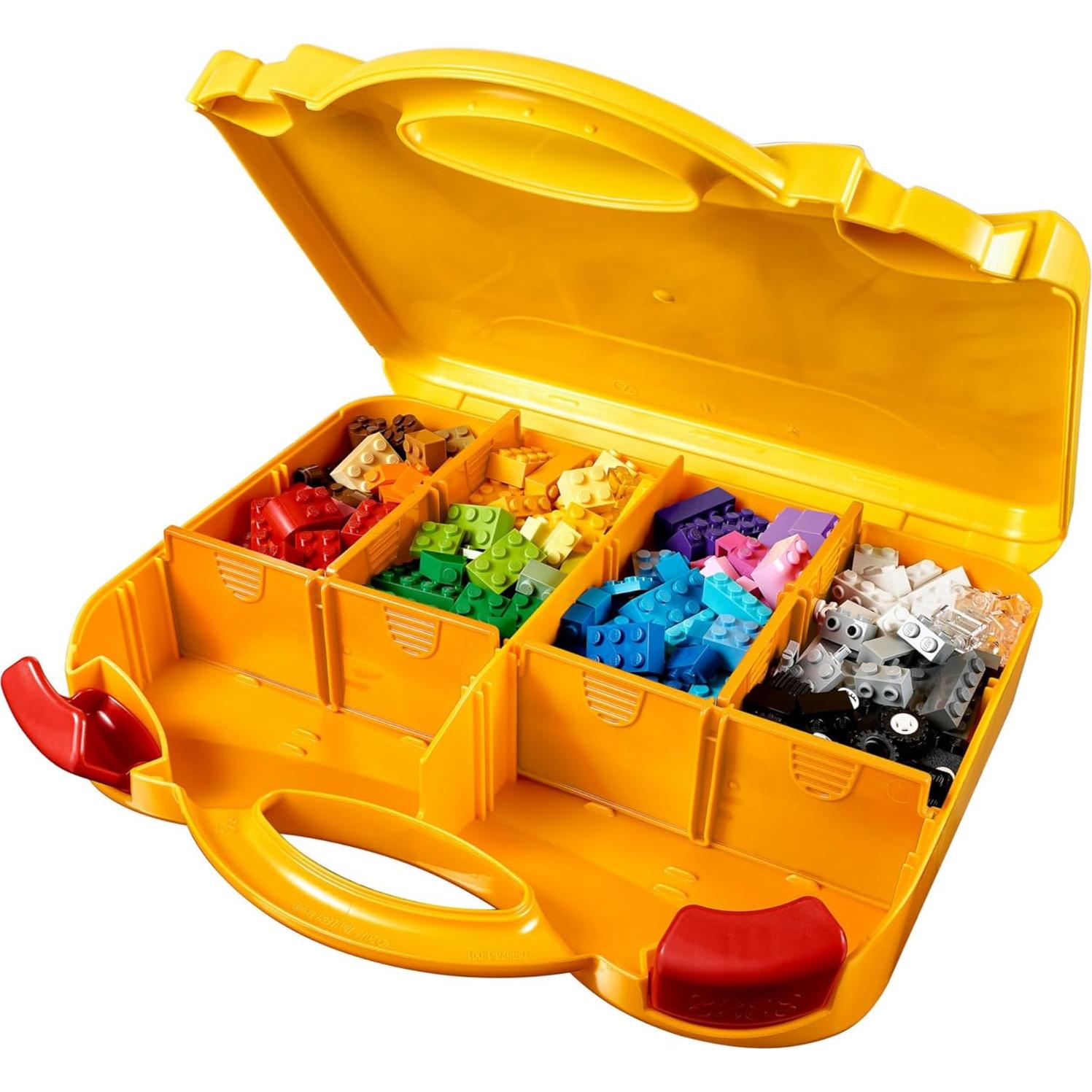 LEGO Classic Creative Suitcase 10713 - Includes Sorting Storage Organizer Case with Fun Colorful Building Bricks, Preschool Learning Toy for Kids, Boys and Girls Ages 4 Years Old and Up