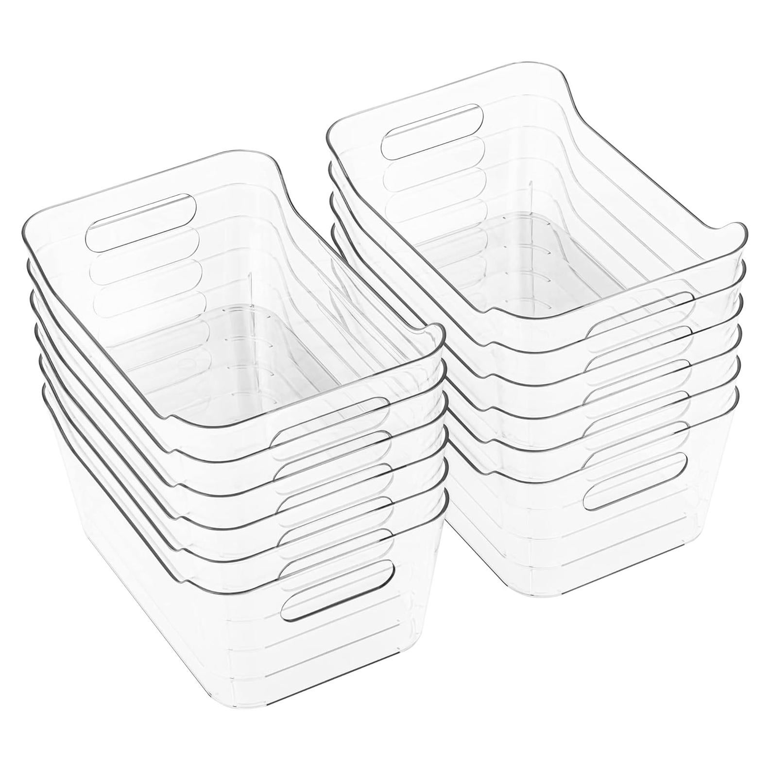 Contenedores de Almacenamiento Tiawudi 12 Piezas 3.7L Transparentes