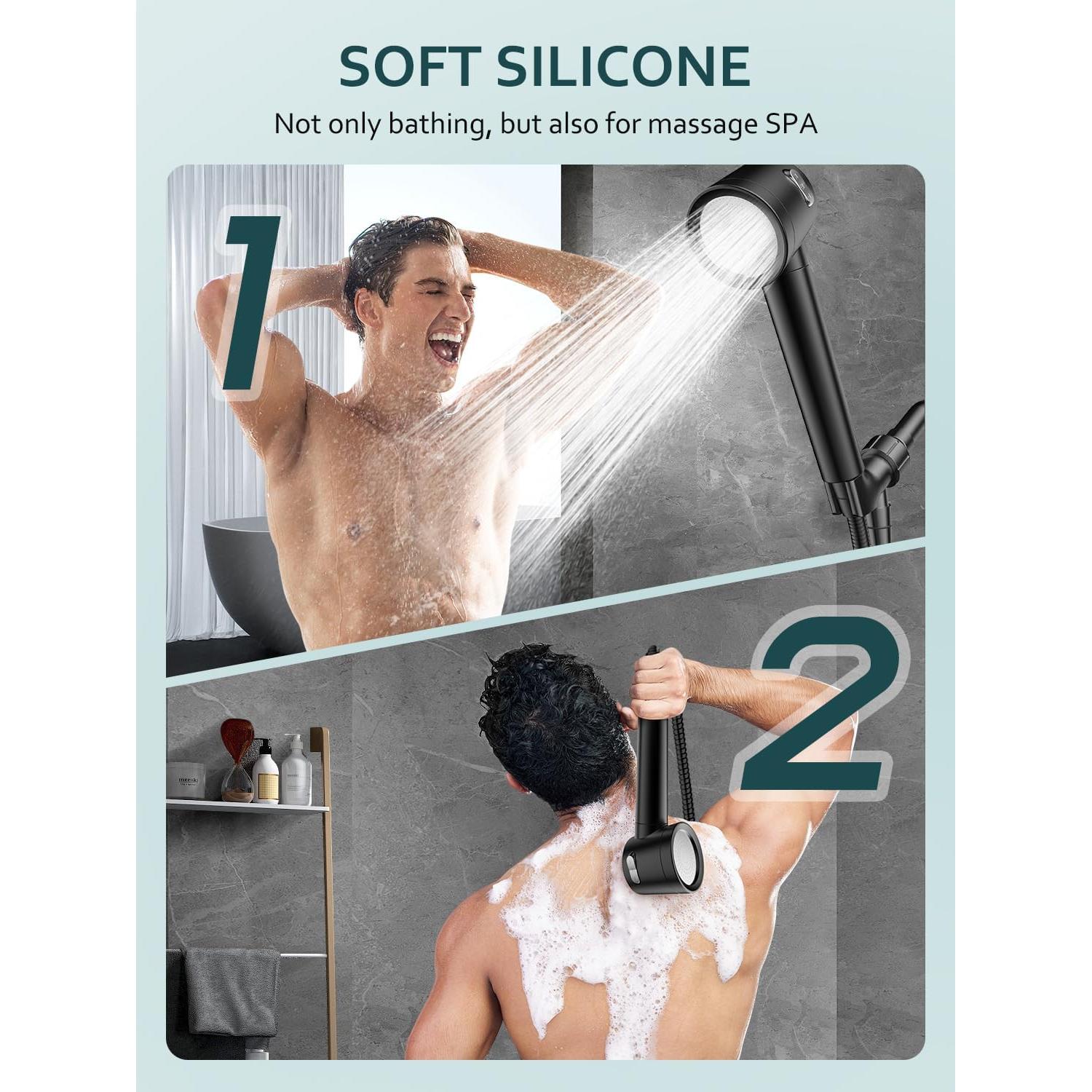 Cabezal de Ducha Filtrado Fitespot con Mango y 3 Modos