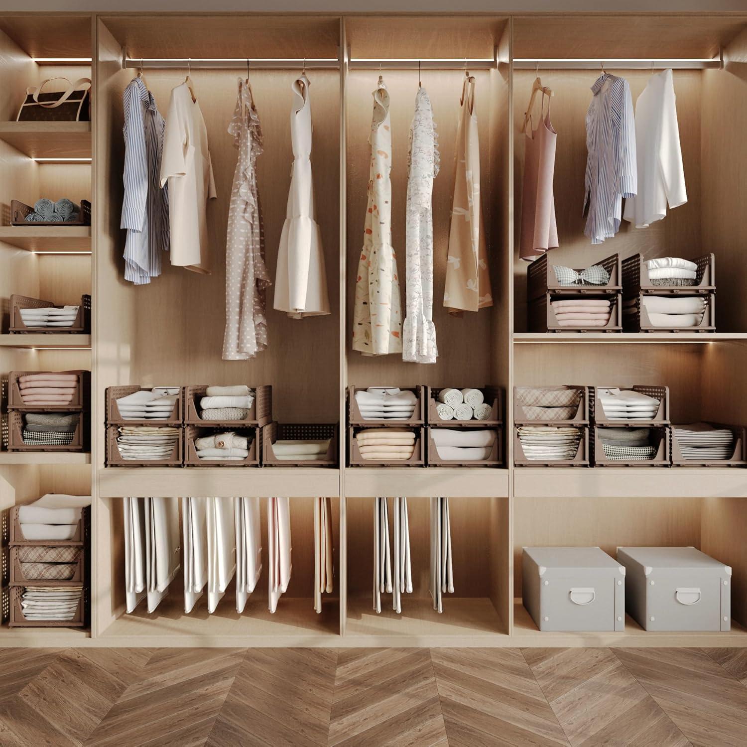 Organizadores de Closet Plegables Pinkpum 4 Piezas 42.2x33.4x18.6cm