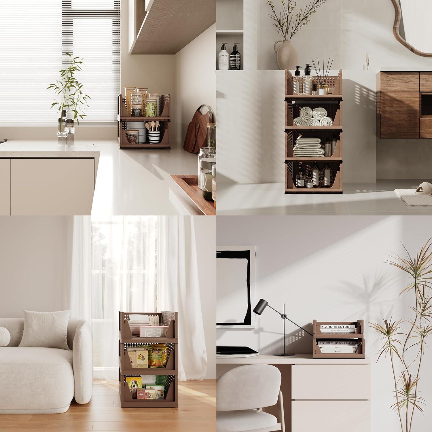 Organizadores de Closet Plegables Pinkpum 4 Piezas 42.2x33.4x18.6cm