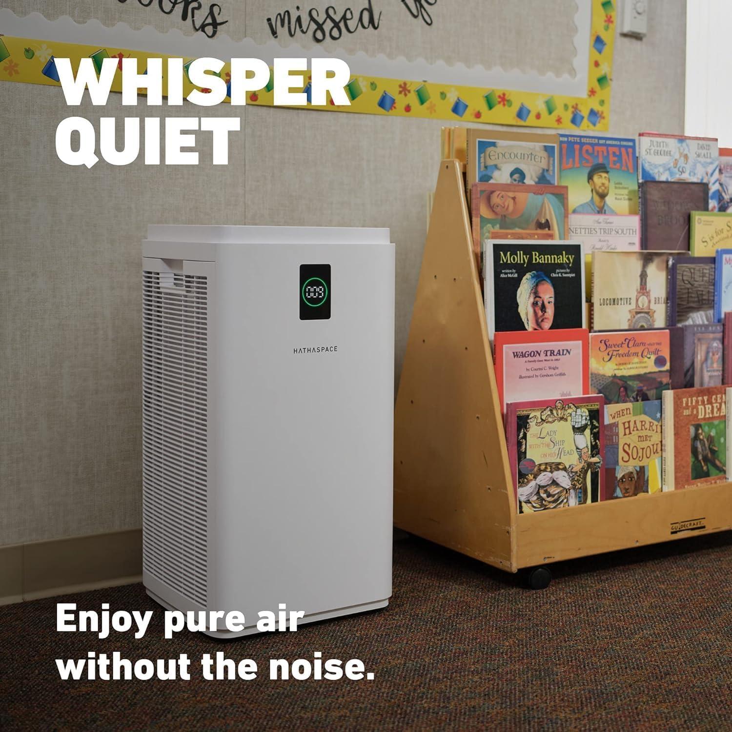 Purificador de Aire HATHASPACE HSP003 HEPA 260 m² Silencioso