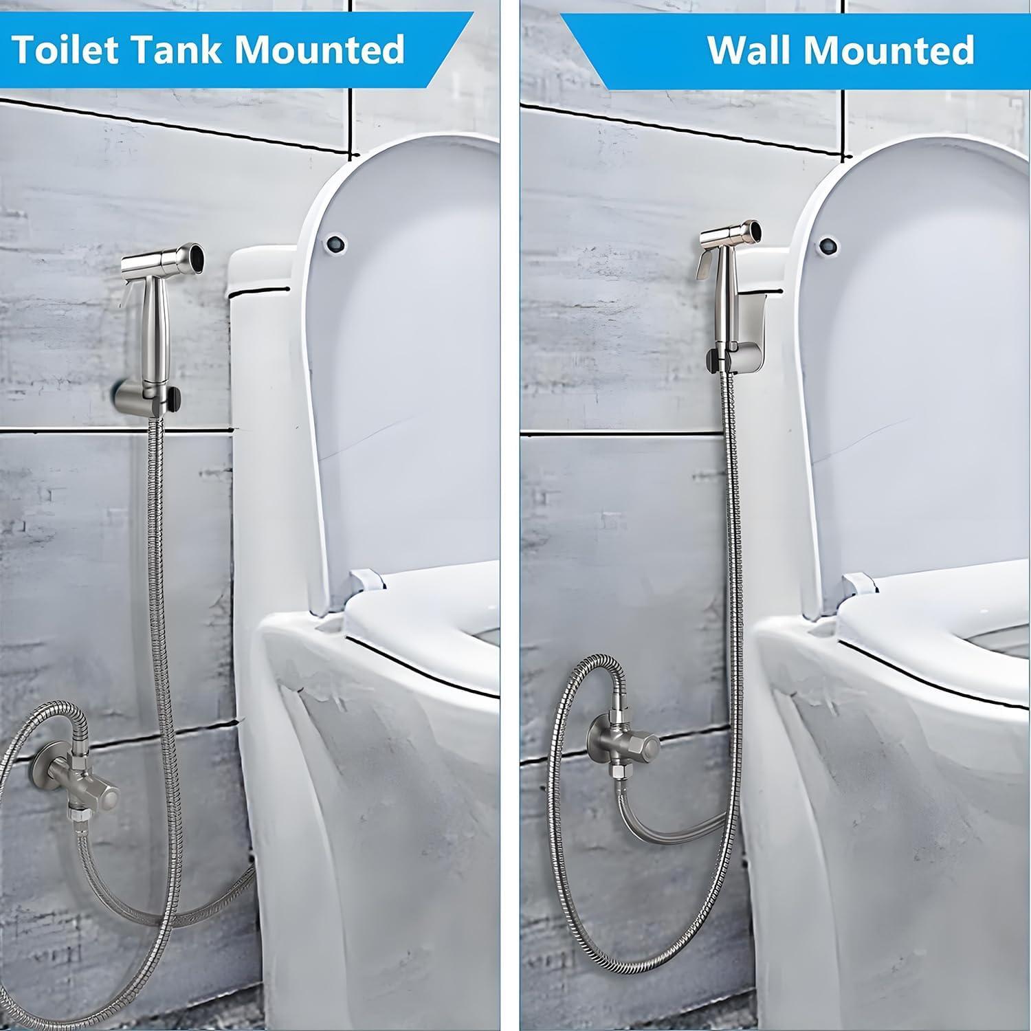 Rociador de Bidet de Mano GASLIKE Acero Inoxidable 10 Piezas