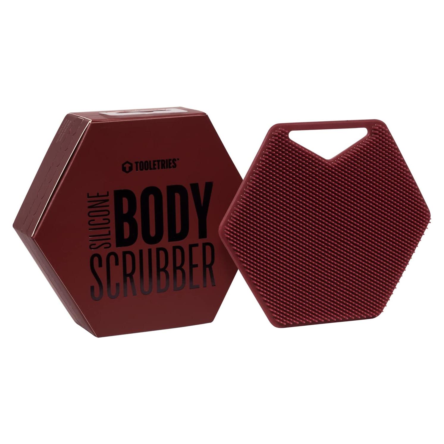 Exfoliante Corporal Tooletries de Silicona Burdeos 12.7x11.4cm