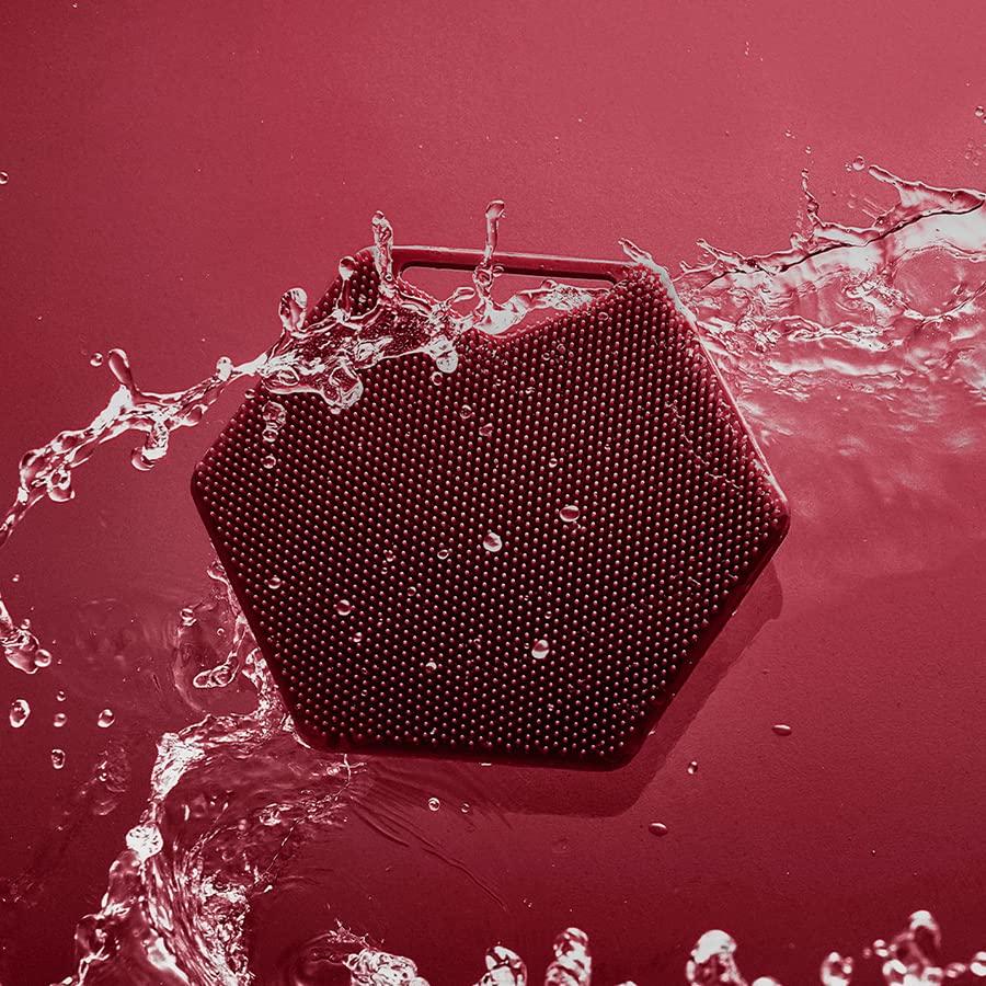 Exfoliante Corporal Tooletries de Silicona Burdeos 12.7x11.4cm