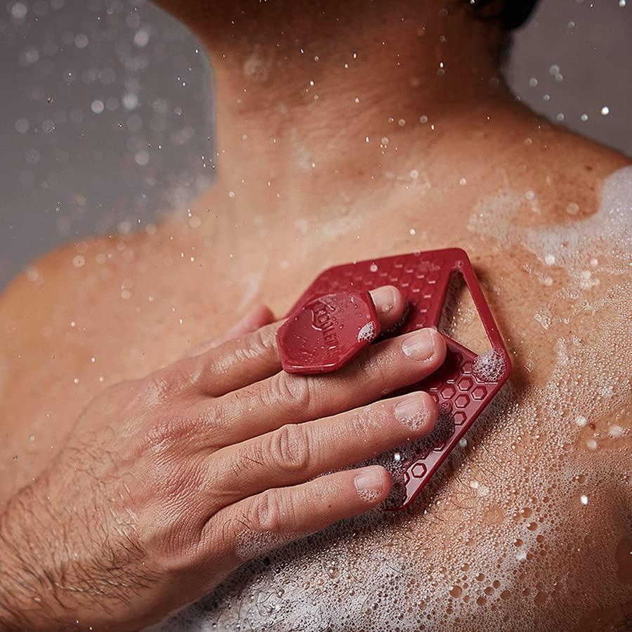 Exfoliante Corporal Tooletries de Silicona Burdeos 12.7x11.4cm