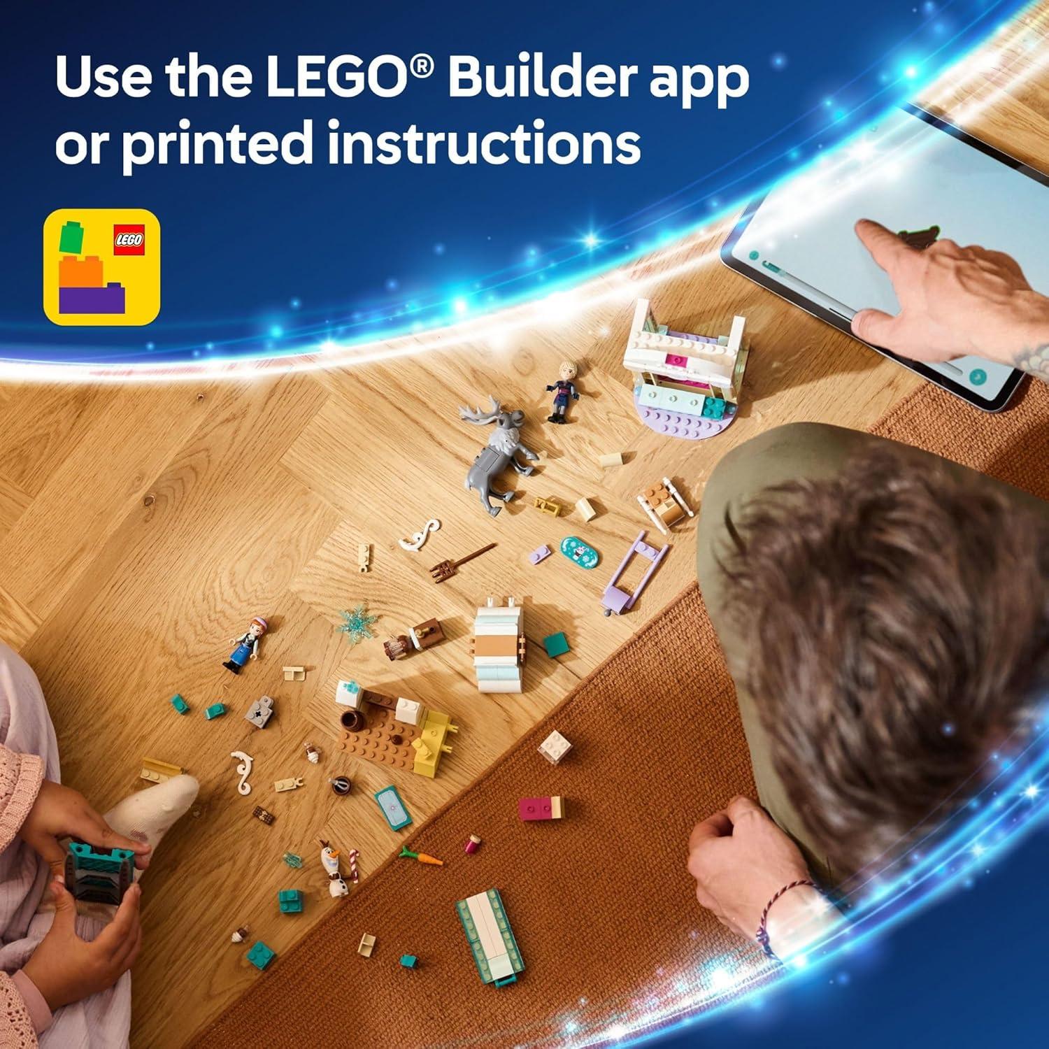 LEGO Disney Frozen Aventura en Trineo de Anna - 192 Piezas