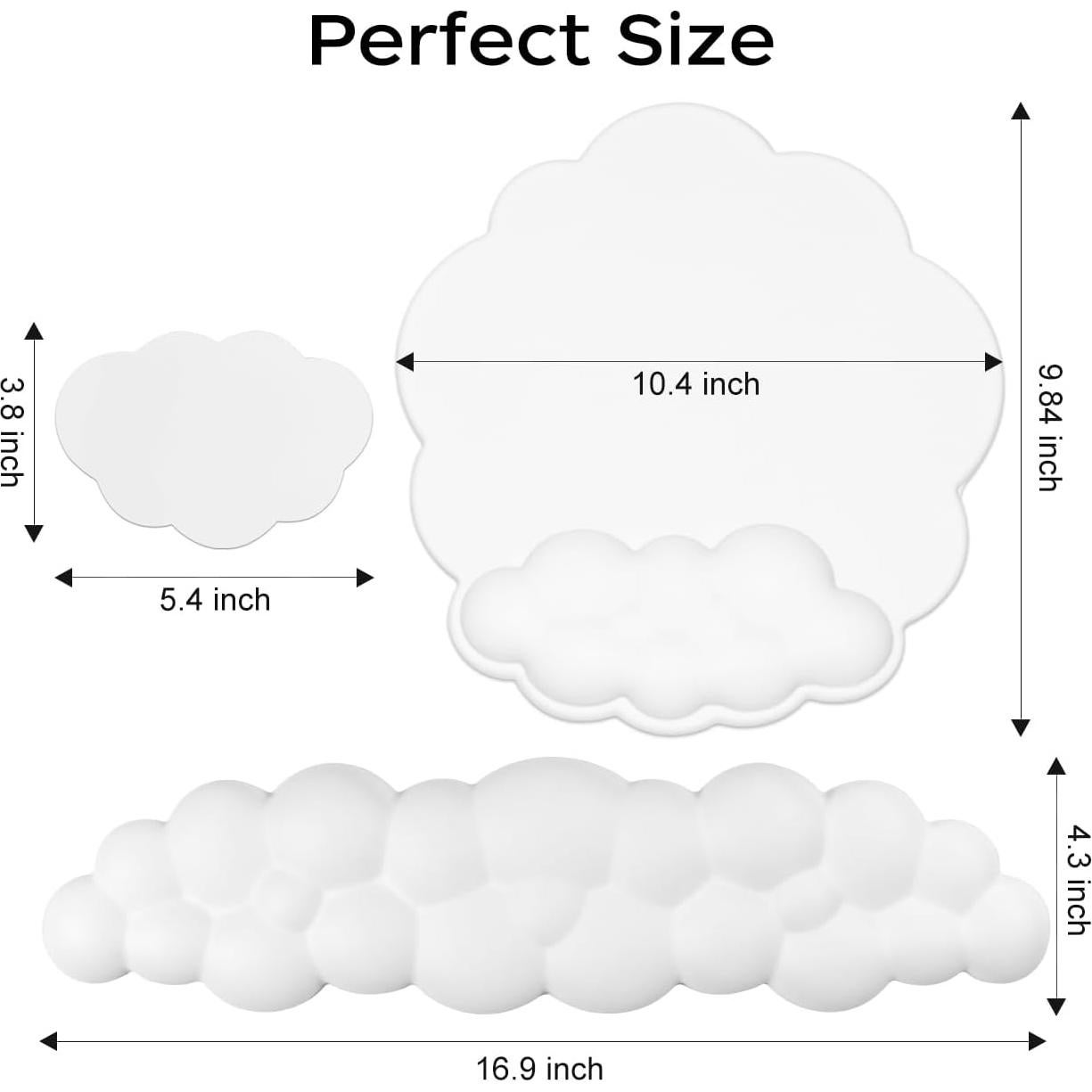 Almohadillas para Ratón JIKIOU Nube Ergonómica con Soporte