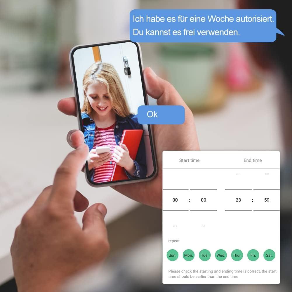 Candado Biométrico eLinkSmart YL-P8bf Negro con APP