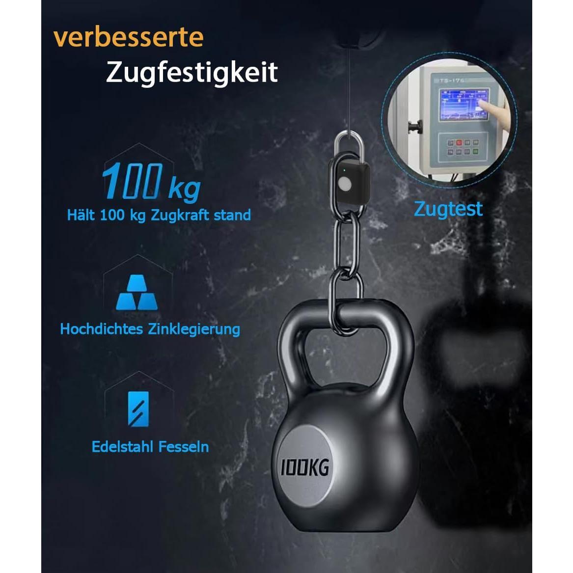 Candado Biométrico eLinkSmart YL-P8bf Negro con APP