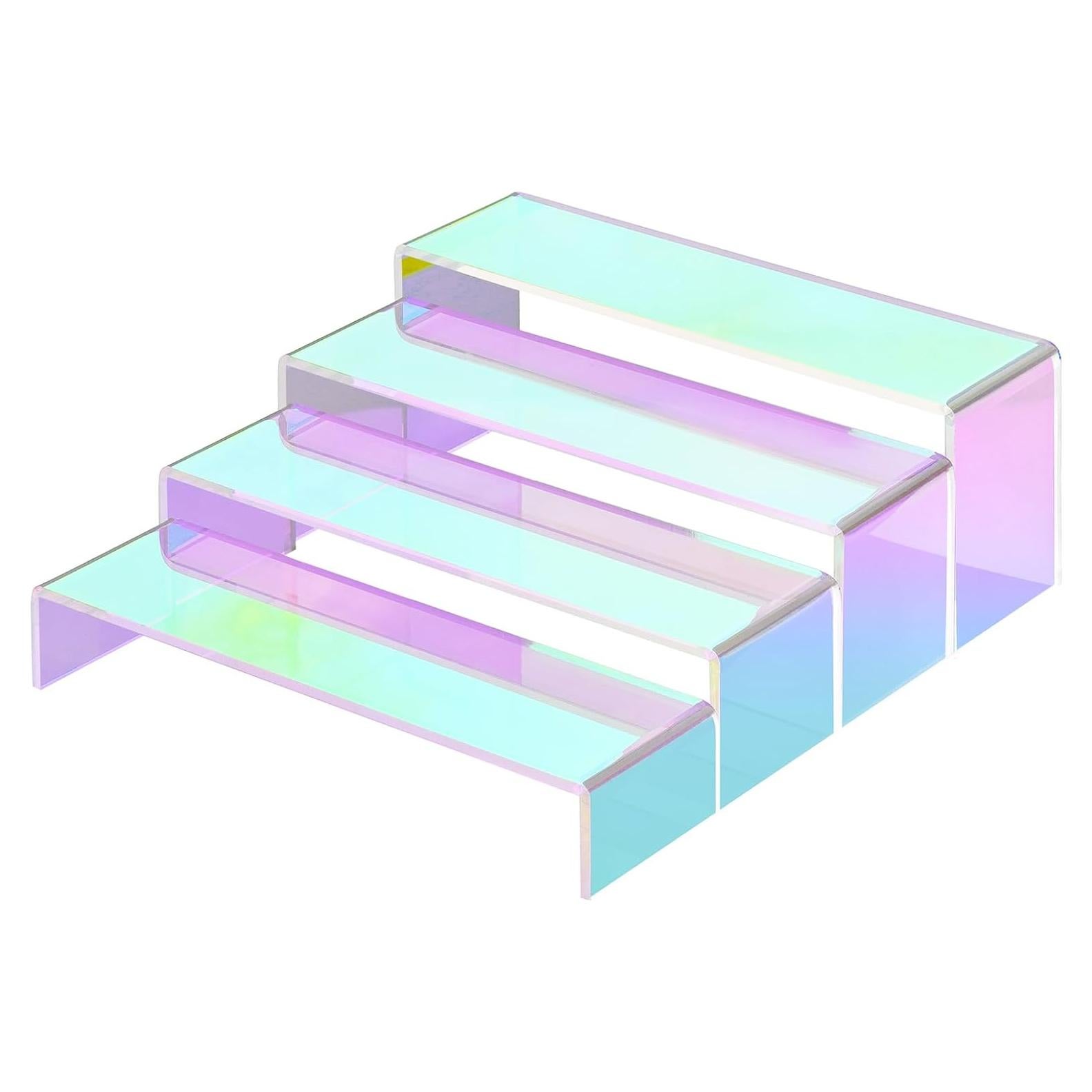 Soporte Acrílico Iridiscente NiHome 4 Niveles 26.4-27.9 cm