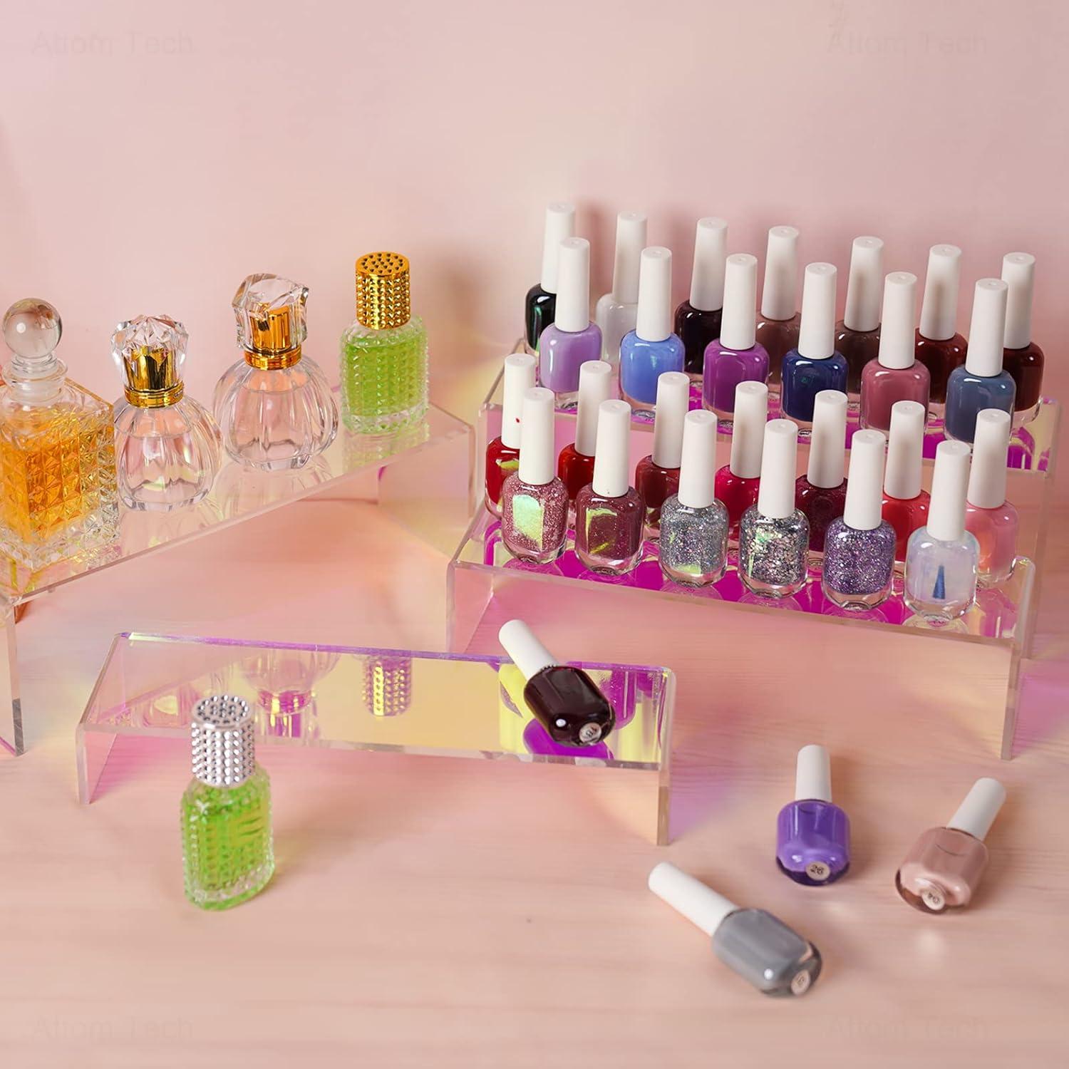 Soporte Acrílico Iridiscente NiHome 4 Niveles 26.4-27.9 cm