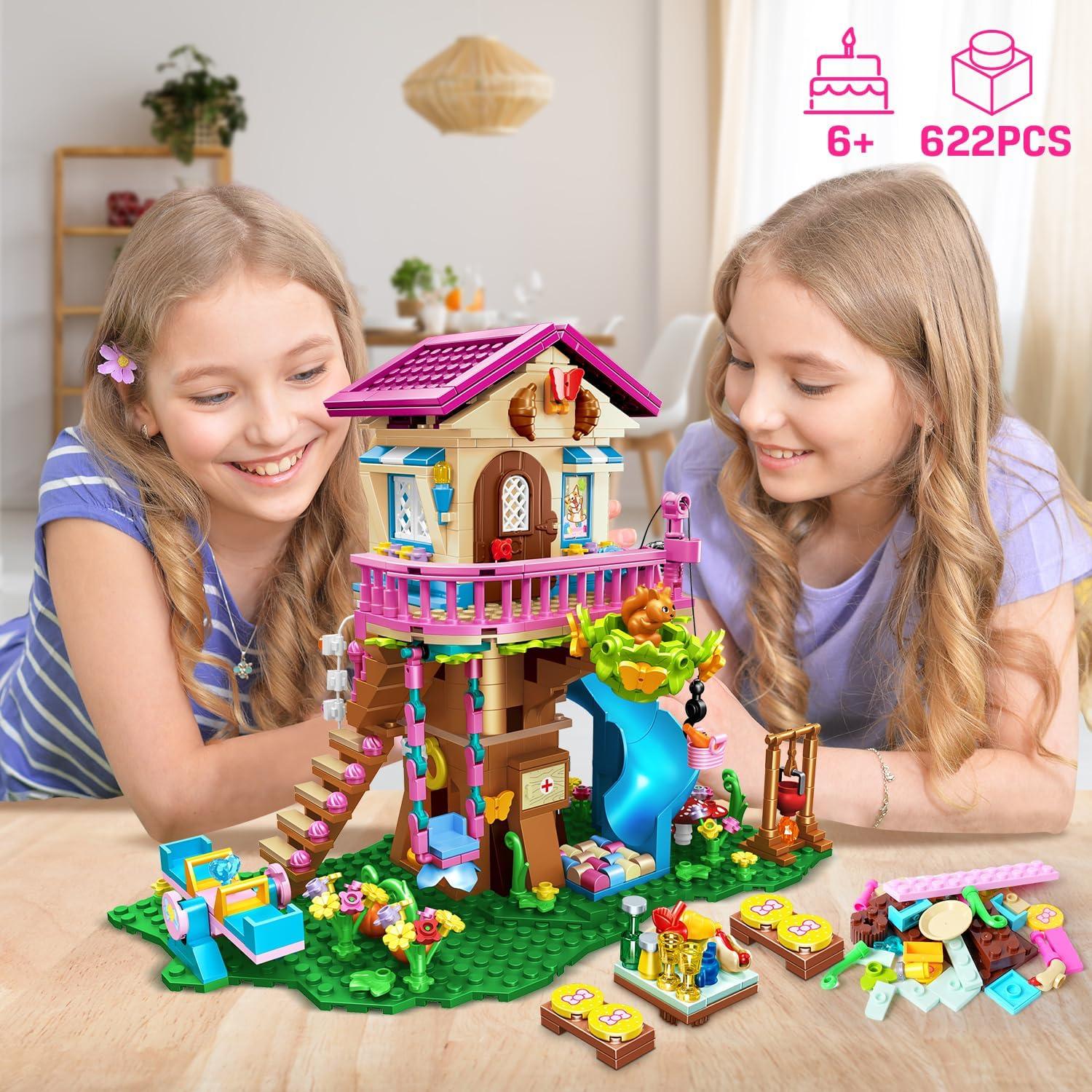 HOGOKIDS Juego de Construcción Casa en el Árbol 622 Piezas