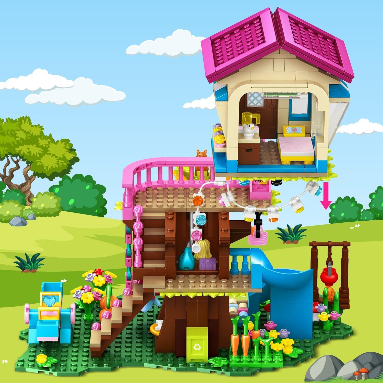 HOGOKIDS Juego de Construcción Casa en el Árbol 622 Piezas