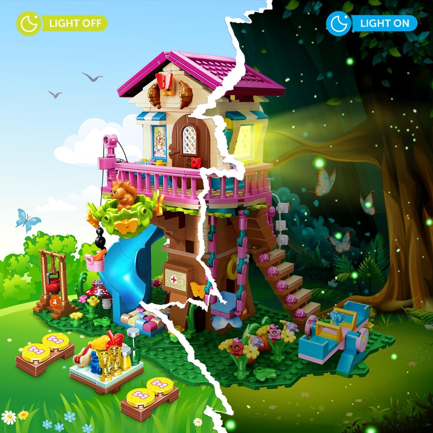 HOGOKIDS Juego de Construcción Casa en el Árbol 622 Piezas