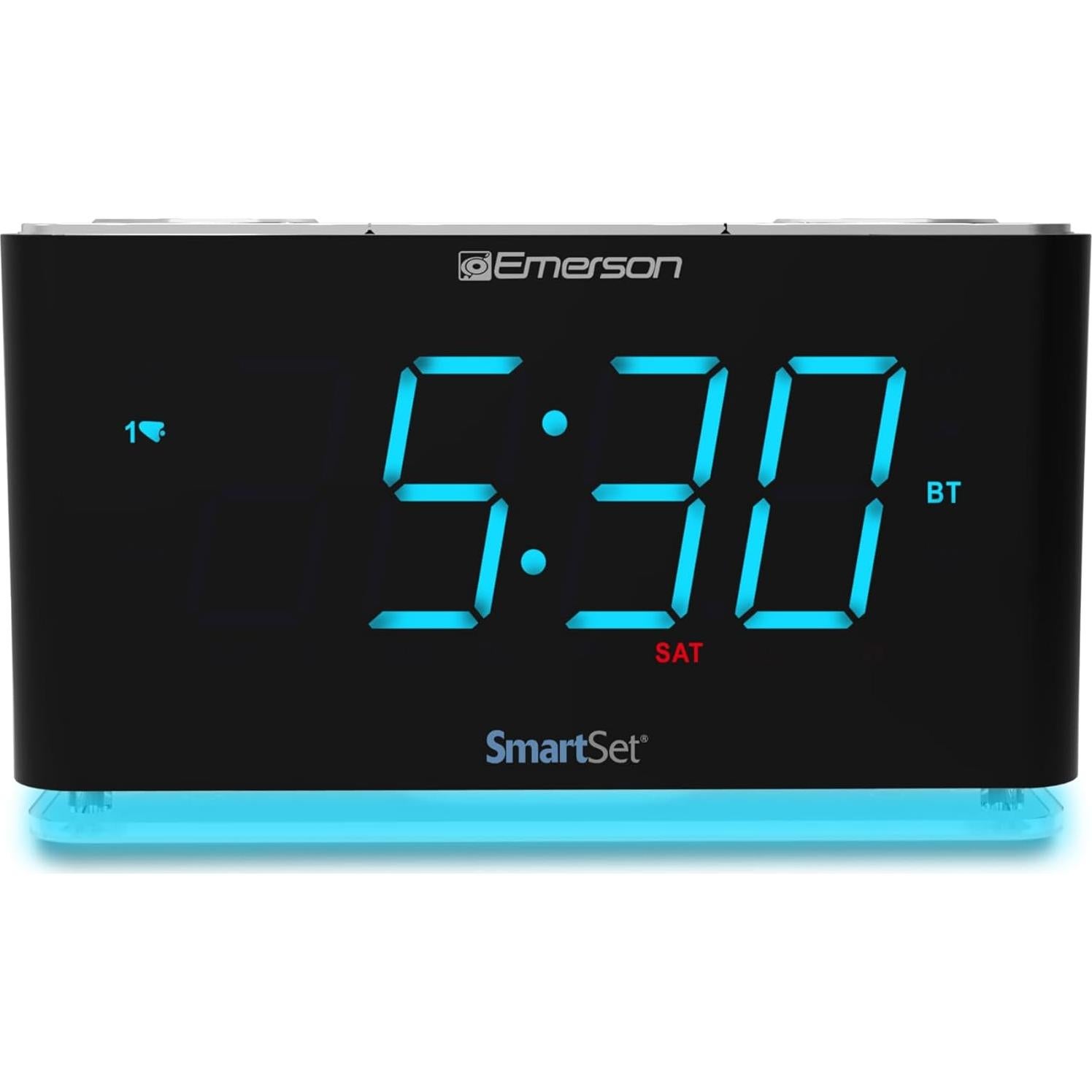 Reloj Despertador Inteligente Emerson ER100301 con Bluetooth y USB