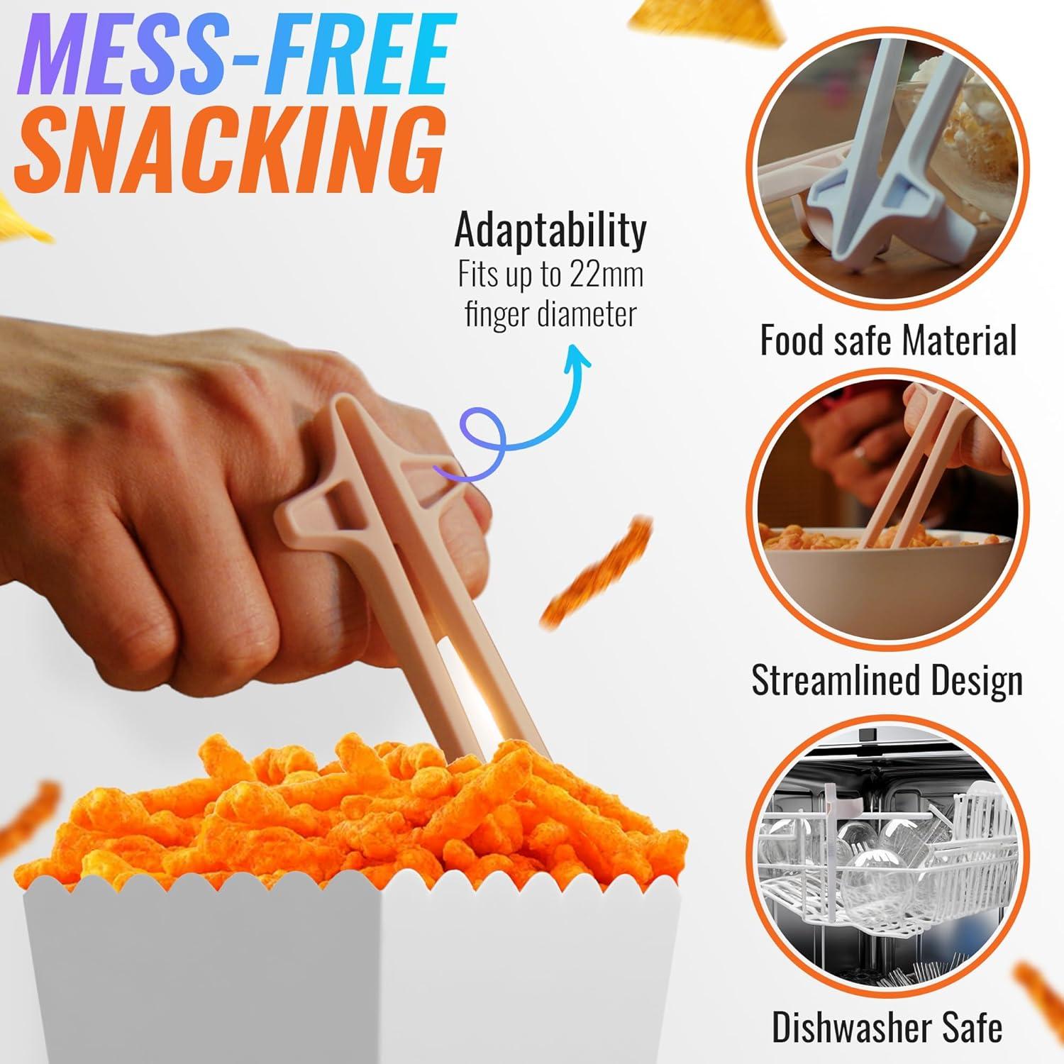 Palillos para Dedos SNACTIV LITE - Paquete de 4 Piezas Antideslizantes