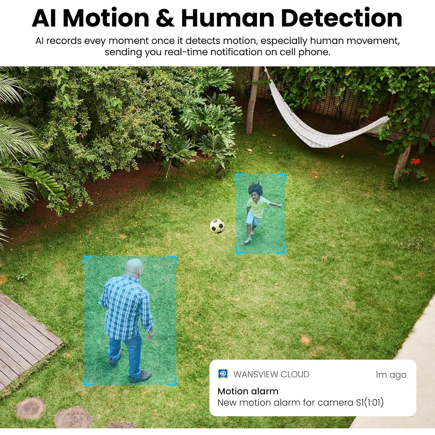 Cámara Solar Inalámbrica 2K AOQEE S1 con Visión Nocturna