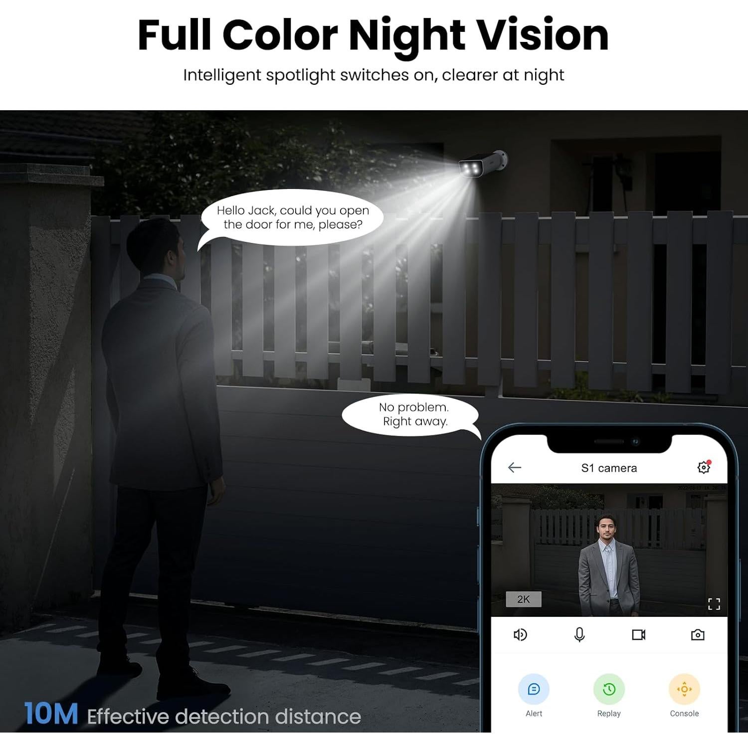 Cámara Solar Inalámbrica 2K AOQEE S1 con Visión Nocturna