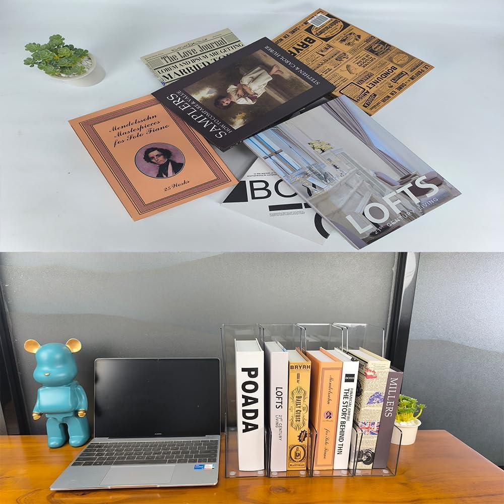 Soporte Vertical Organizador de Documentos RHONZHAO 4 Piezas