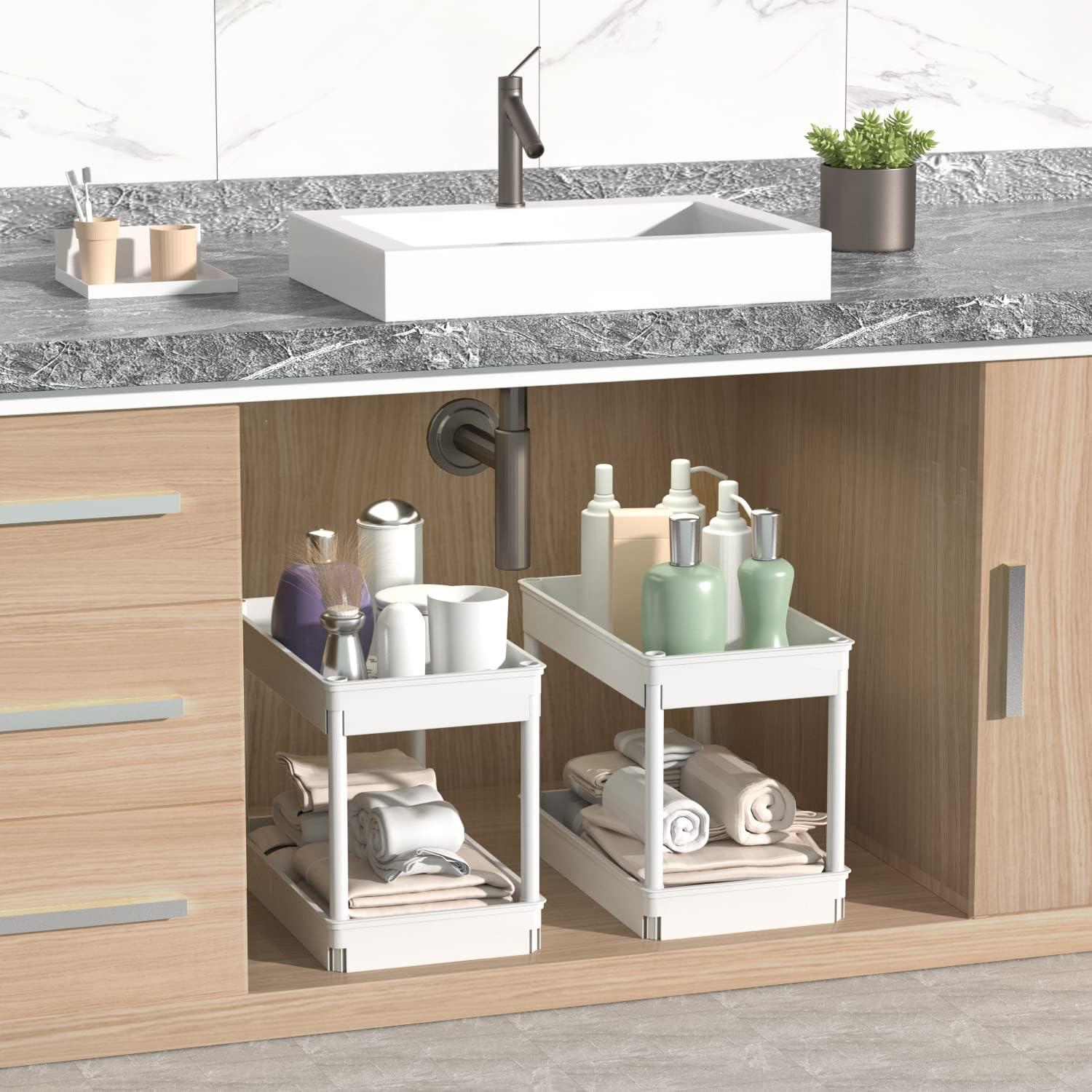 Carro de Almacenamiento Móvil Sooyee 4 Niveles Negro 35.8x22.9x102.4cm