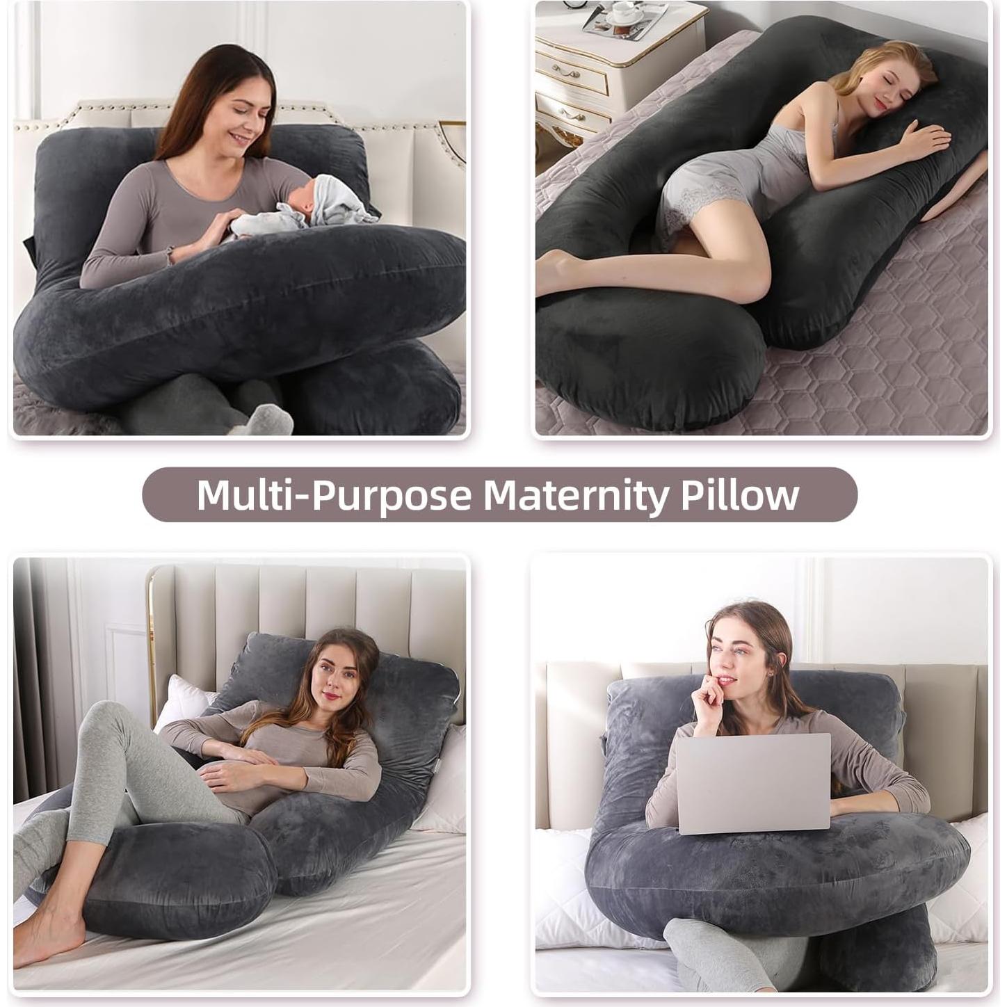 Almohada de Embarazo HychYAYA Forma de U+C 152.4x71.1cm