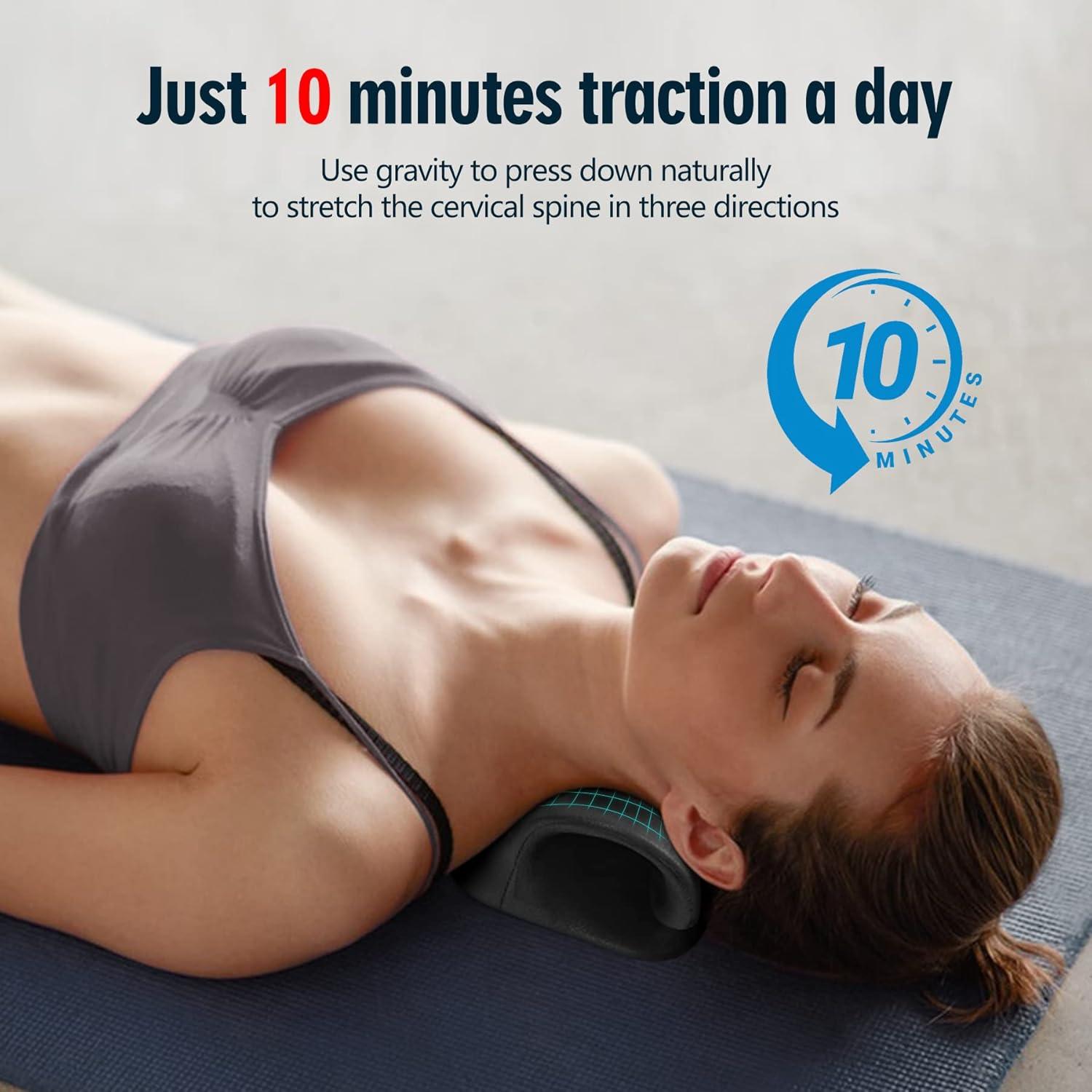 Estirador de Cuello ComfortLife para Alivio del Dolor - Negro