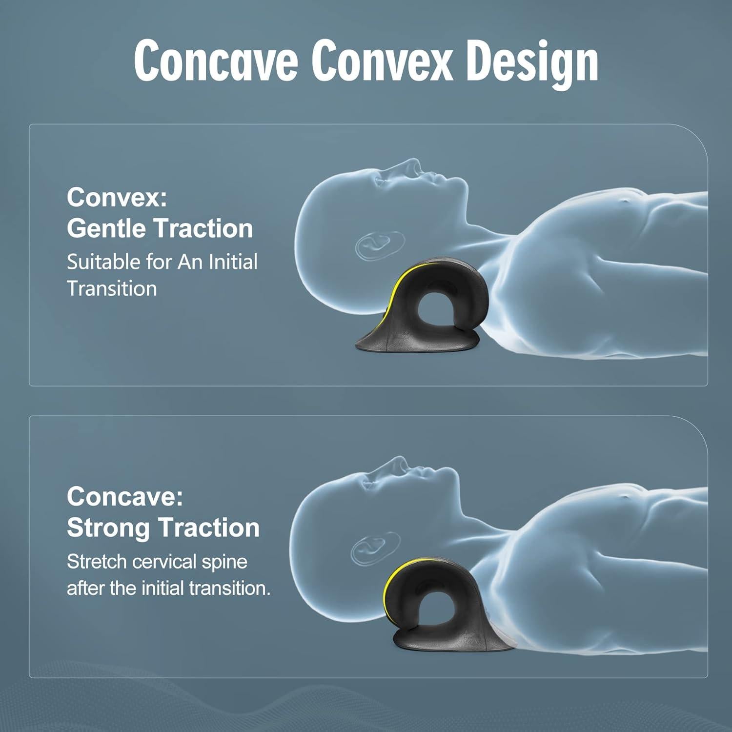 Estirador de Cuello ComfortLife para Alivio del Dolor - Negro