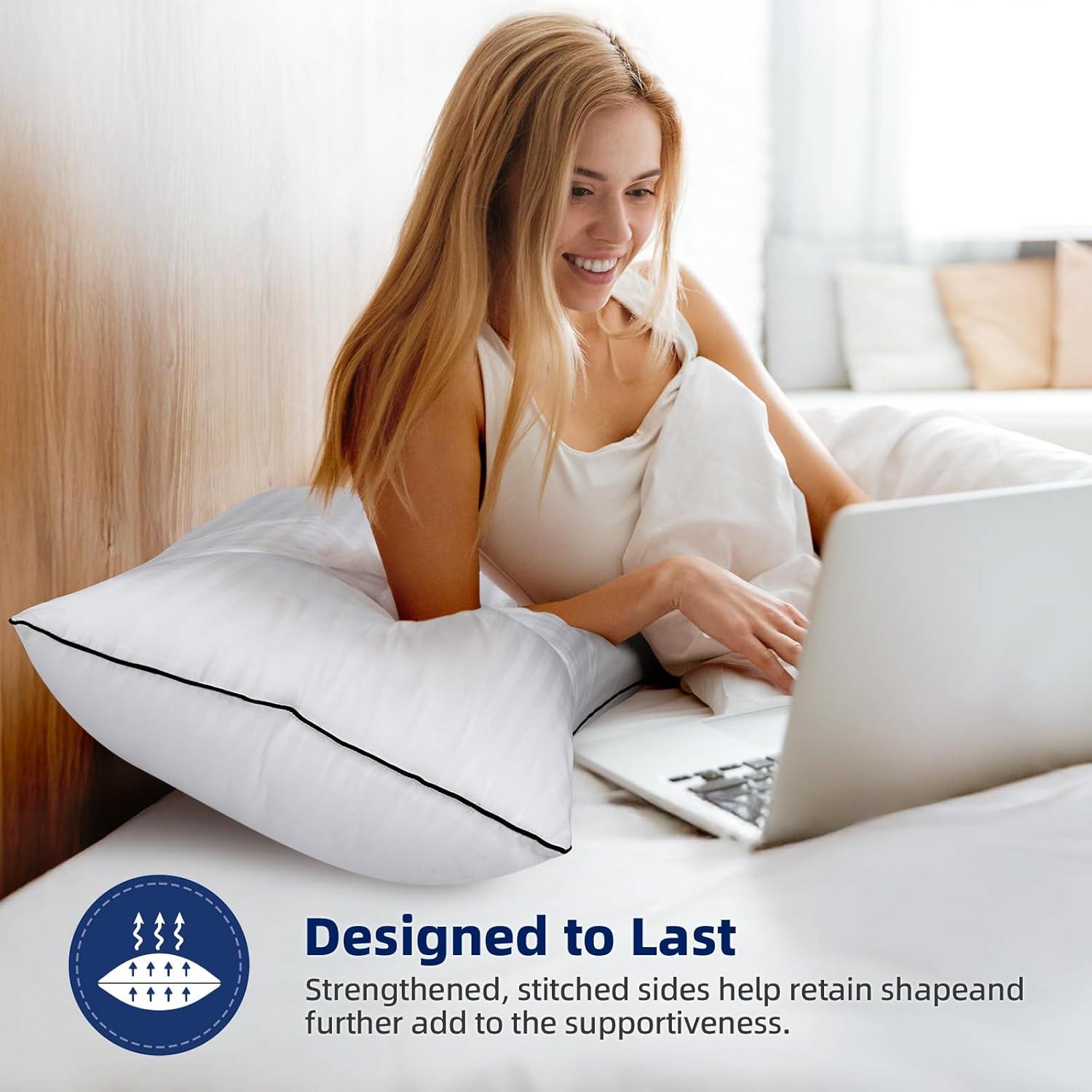 Juego de Almohadas Estándar HYLEORY - 2 Unidades Suaves y Transpirables