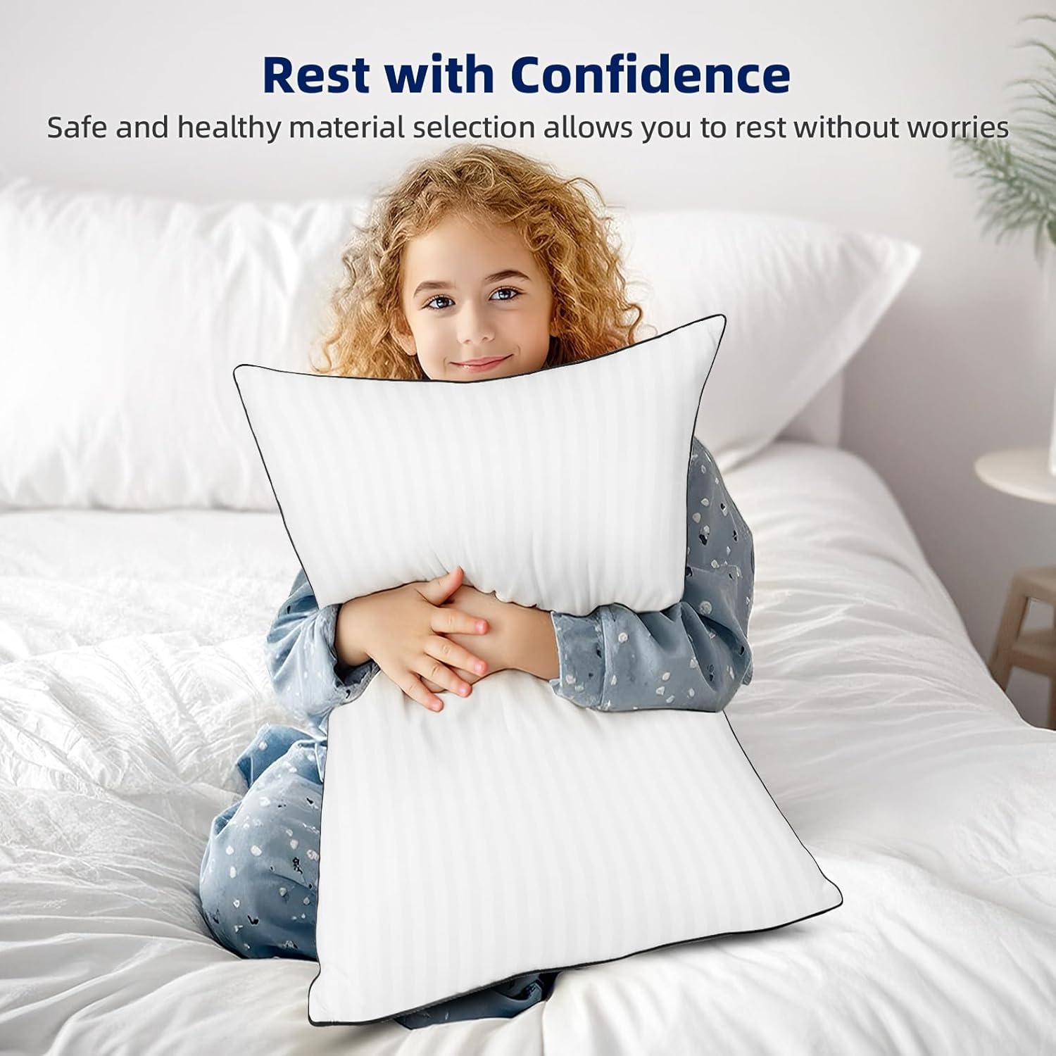 Juego de Almohadas Estándar HYLEORY - 2 Unidades Suaves y Transpirables