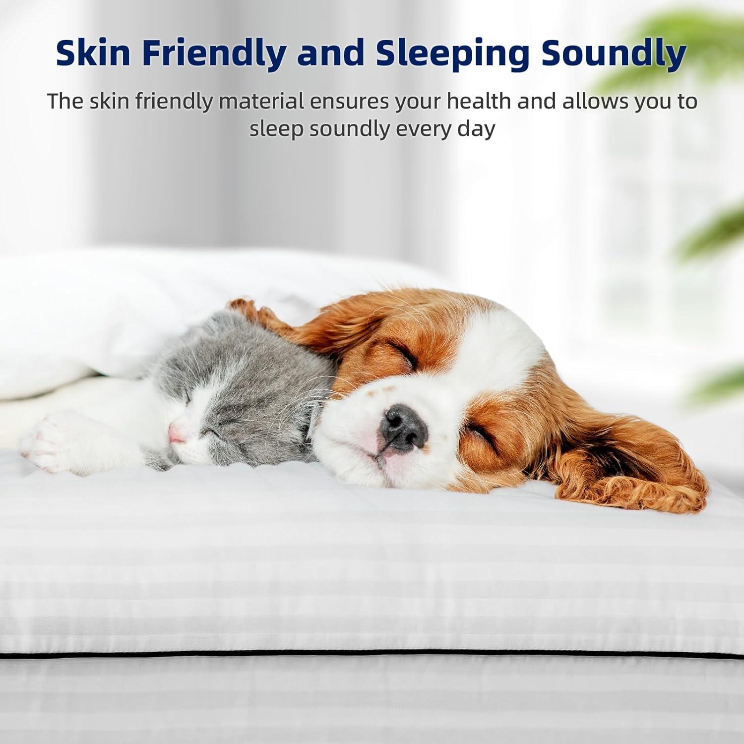 Juego de Almohadas Estándar HYLEORY - 2 Unidades Suaves y Transpirables