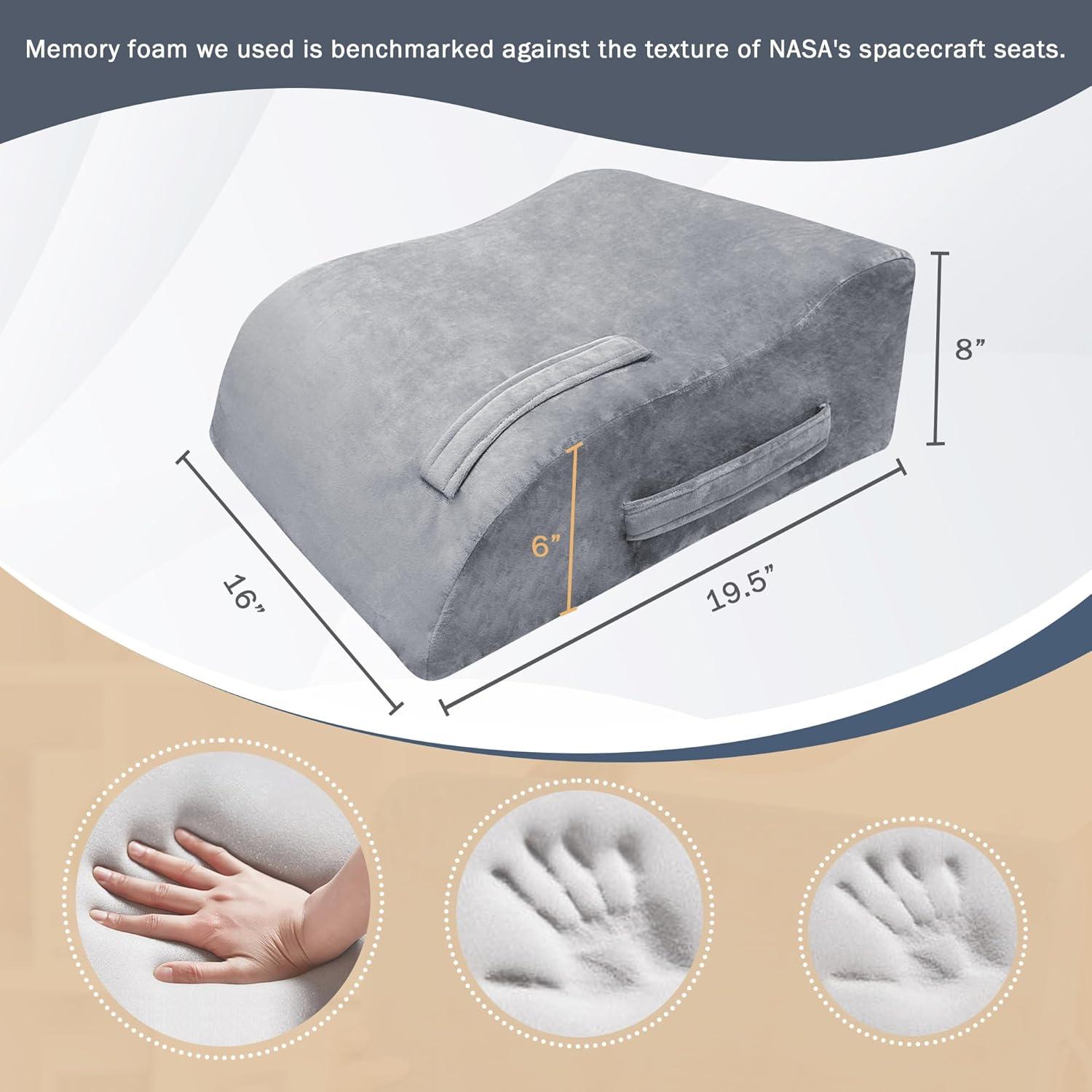 Cojín Elevador de Piernas MORTGO 49.5x40.6x20.3 cm Espuma Viscoelástica